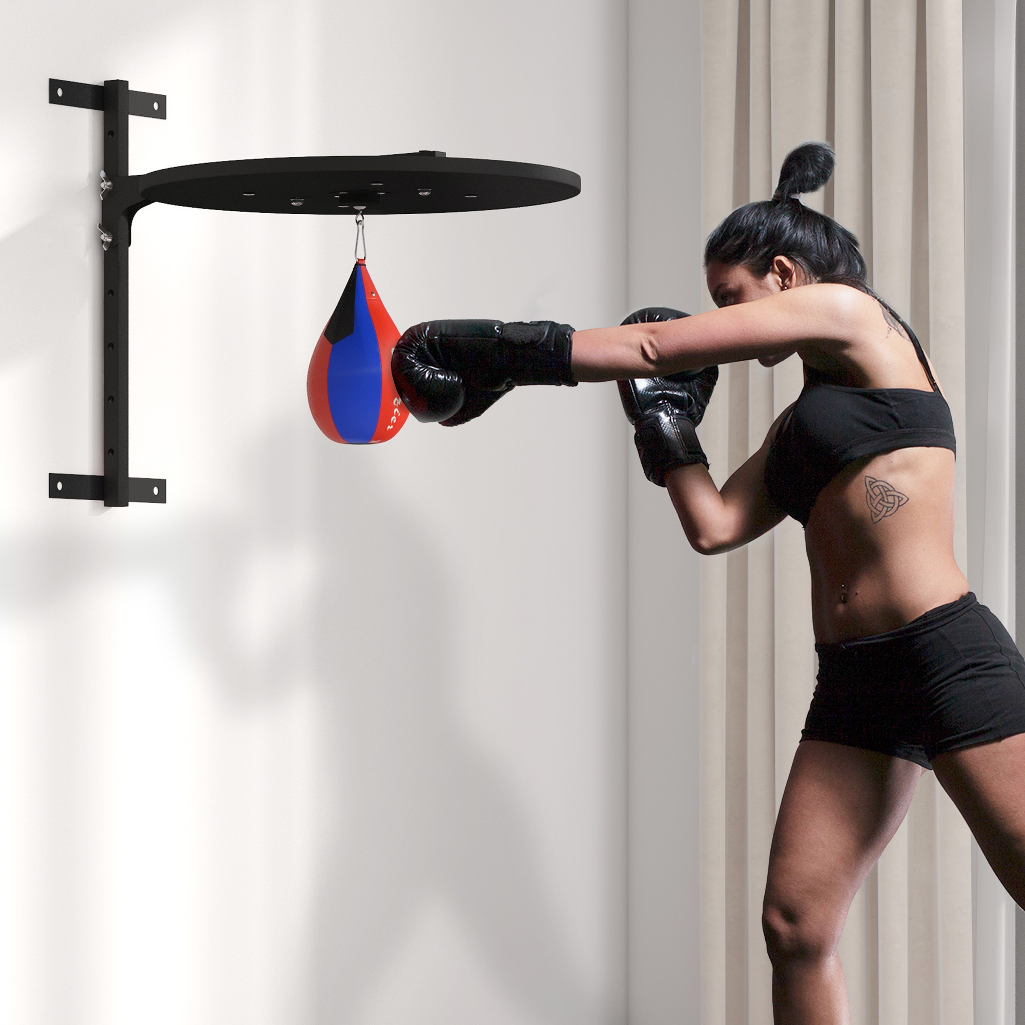 Soozier Wall Mounted Speed Bag Platform, Height Adjustable