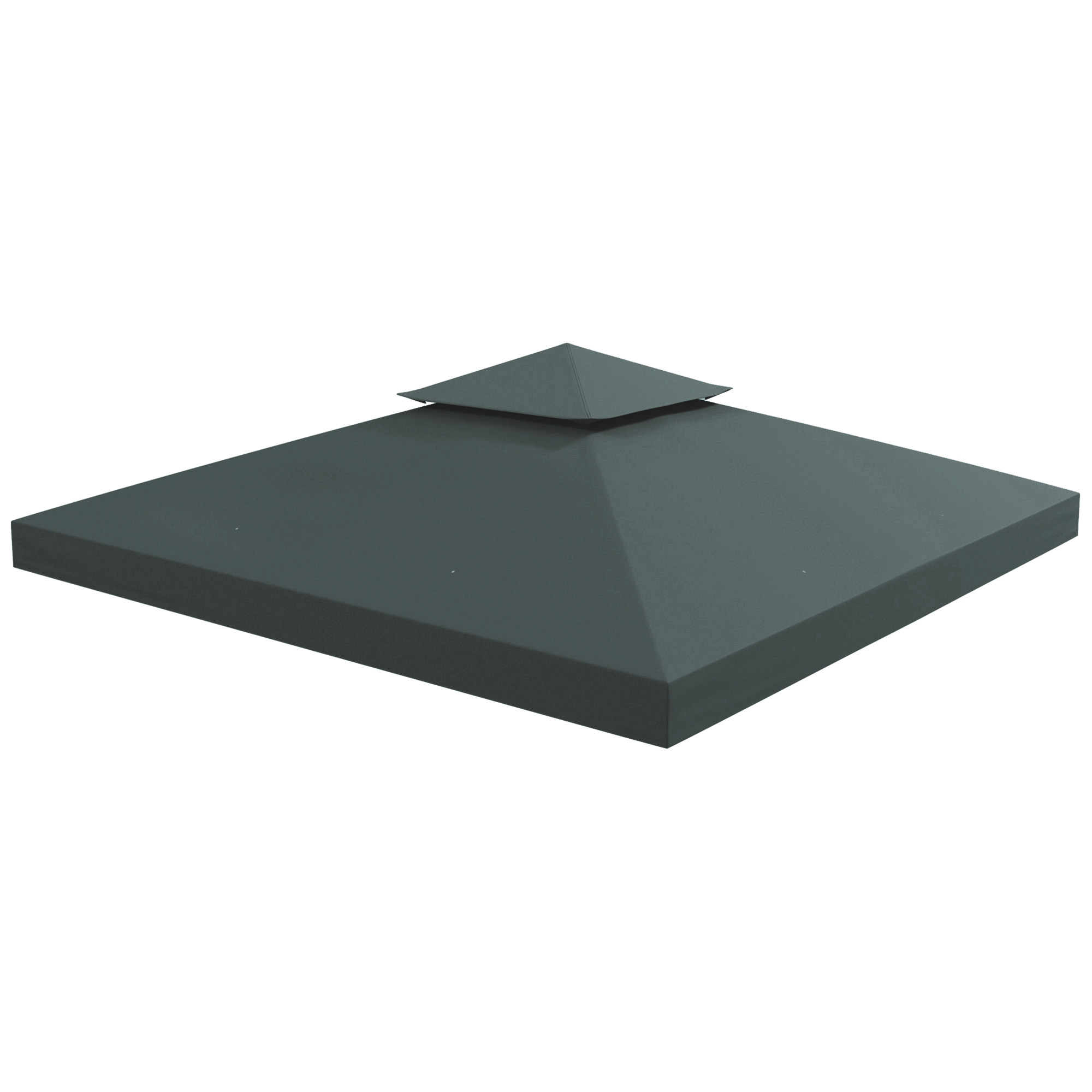 Outsunny 9.8' x 9.8' Square 2-Tier Gazebo Canopy Replacement
