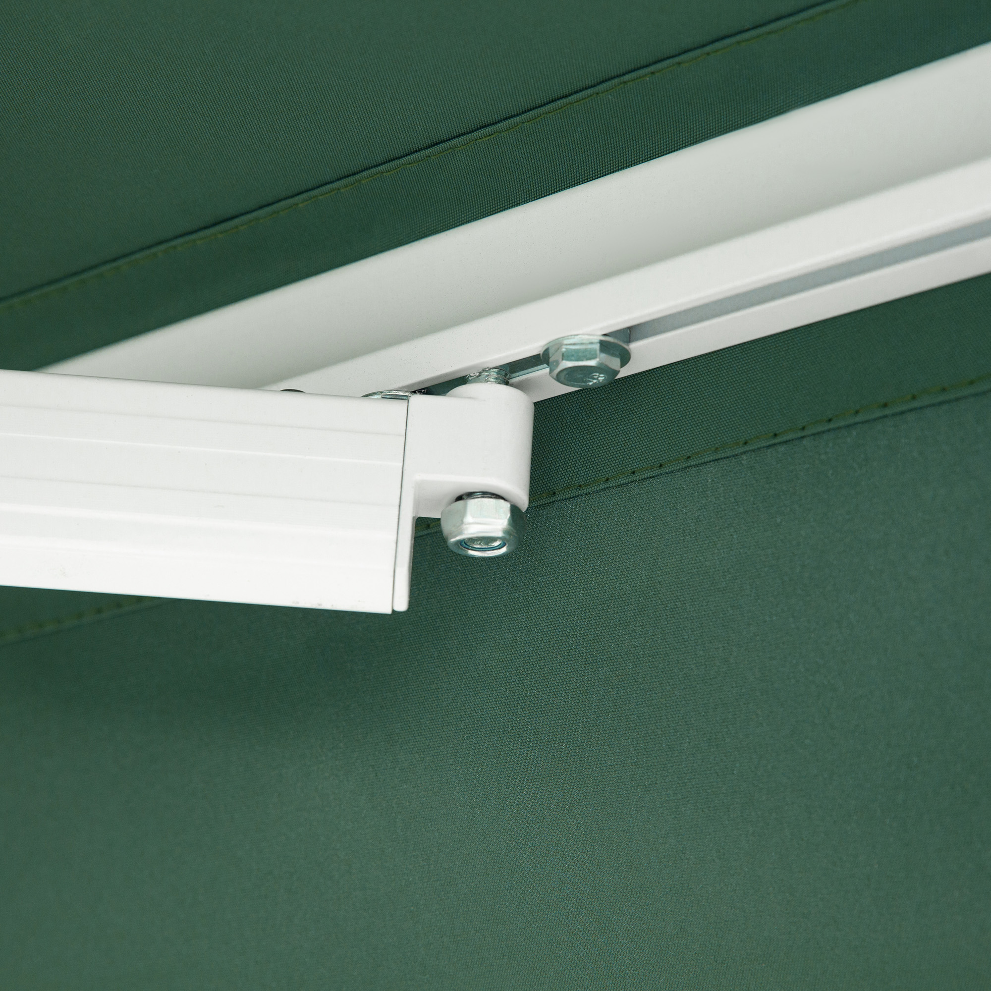 Outsunny Green Patio Awning 8x7 Manual Retractable Outdoor Sun Shade with Crank Handle Deck Window Cover | Aosom.com 7