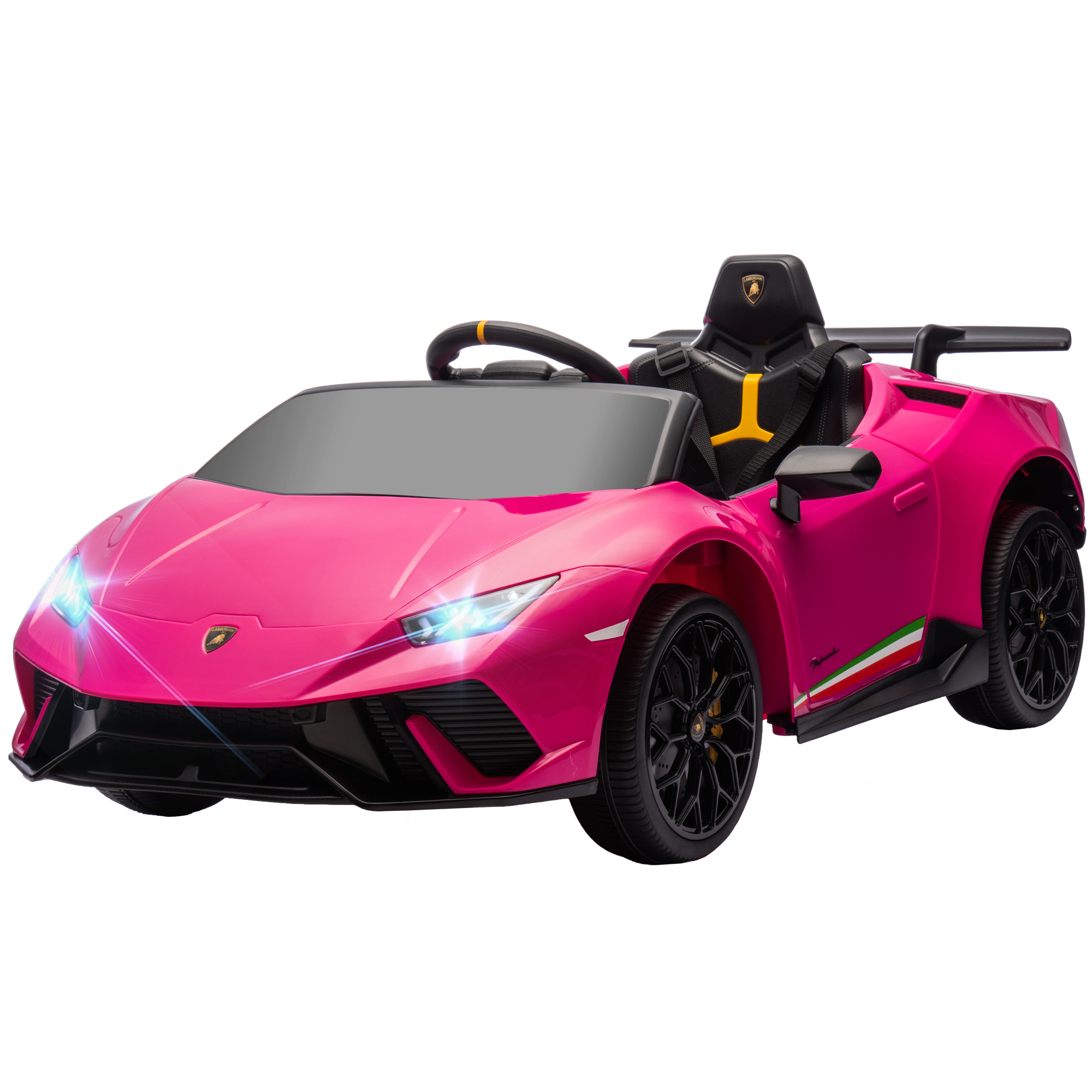 Qaba 12V Lamborghini Huracan Licensed Kids Electric Car with