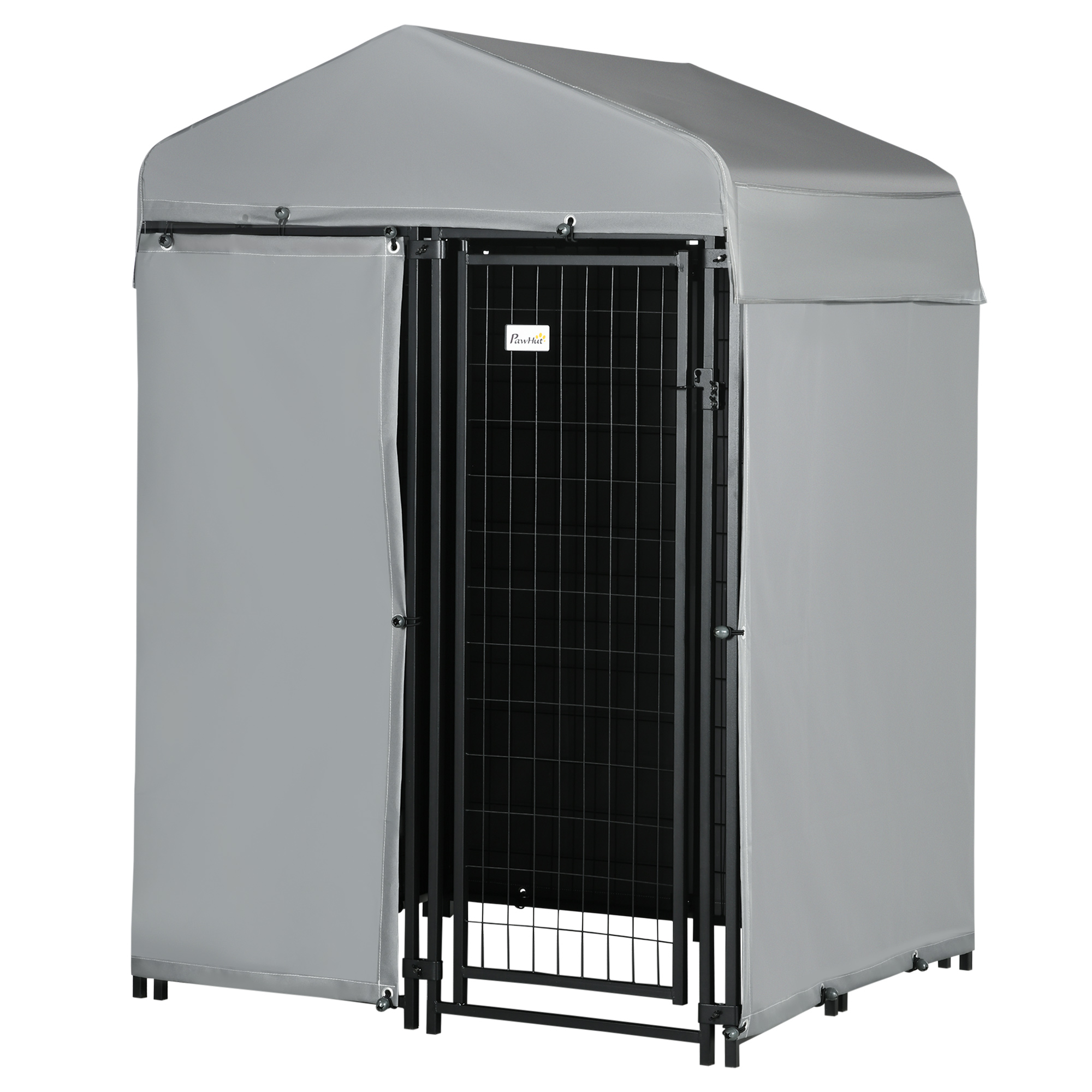 Photo inspiration: Visual Reference: Pawhut 4 X 4 Dog Kennel Outdoor With Outside Enclosure