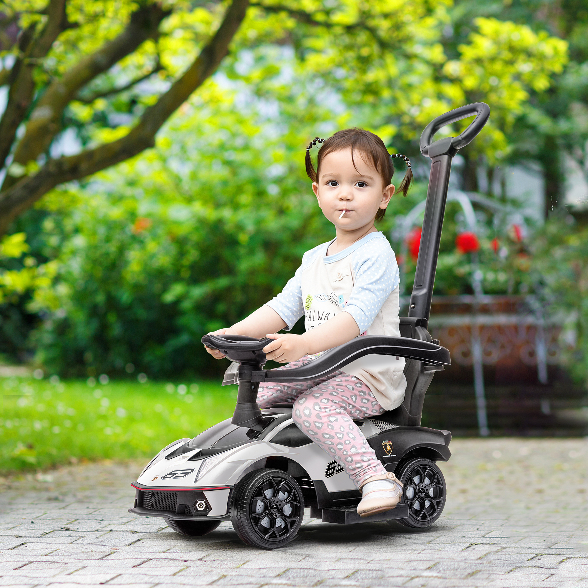 Aosom 2 in 1 Ride on Push Car Essenza SCV12 Licensed Toddler
