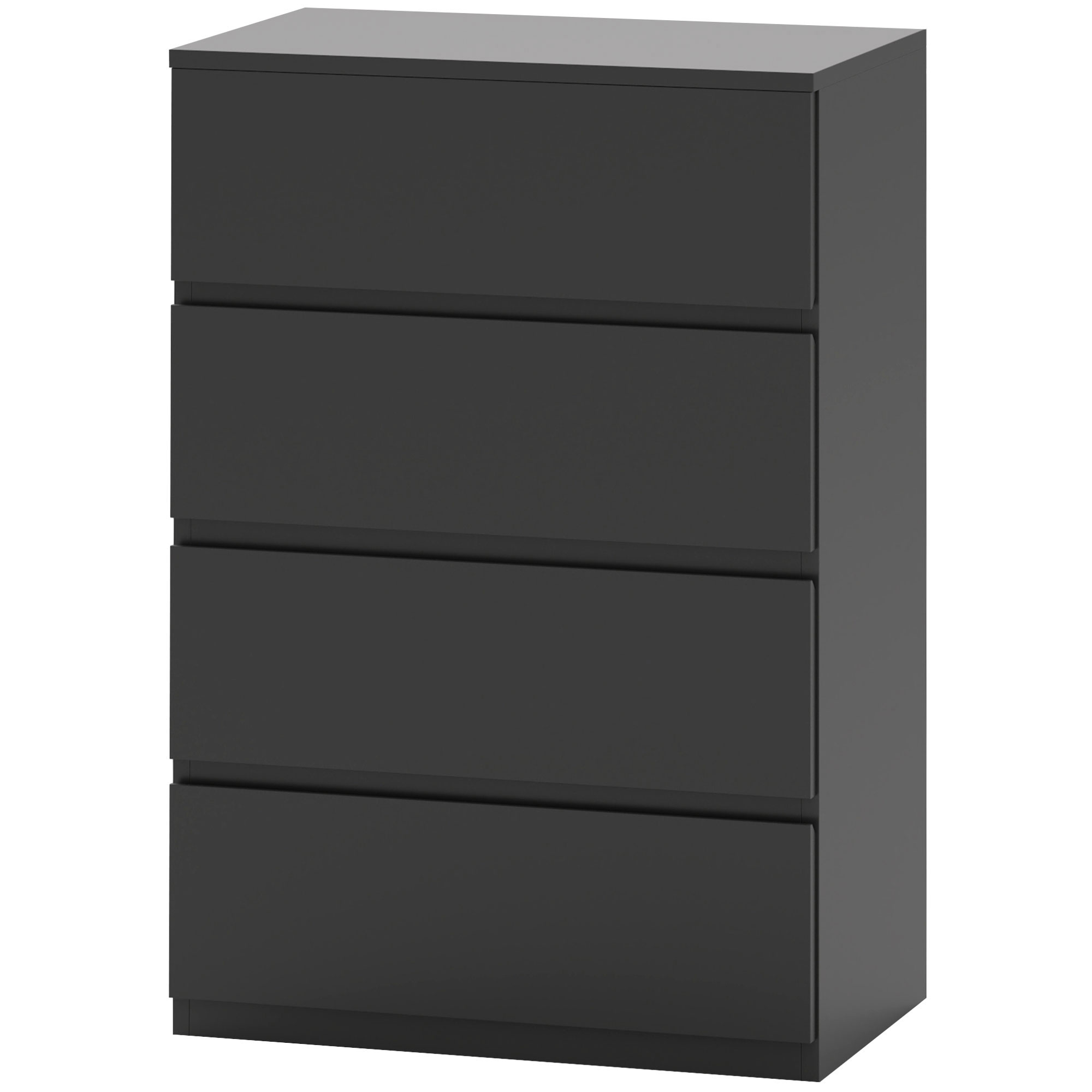 4 Organizer Drawer Dresser Organizer Cupboard Freestanding Organizer Drawer Unit, Black 1