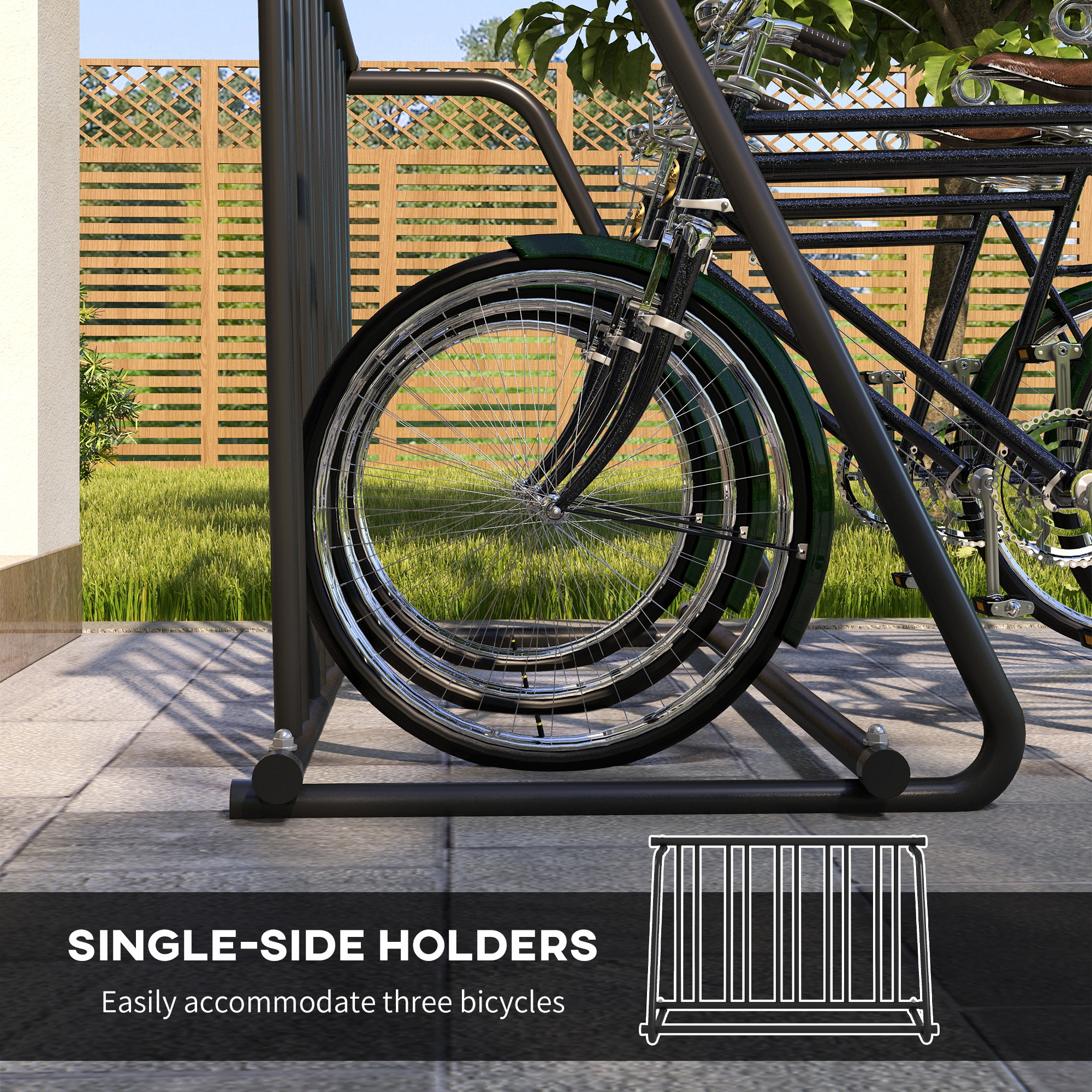 Soozier All-Steel Bike Rack, 35