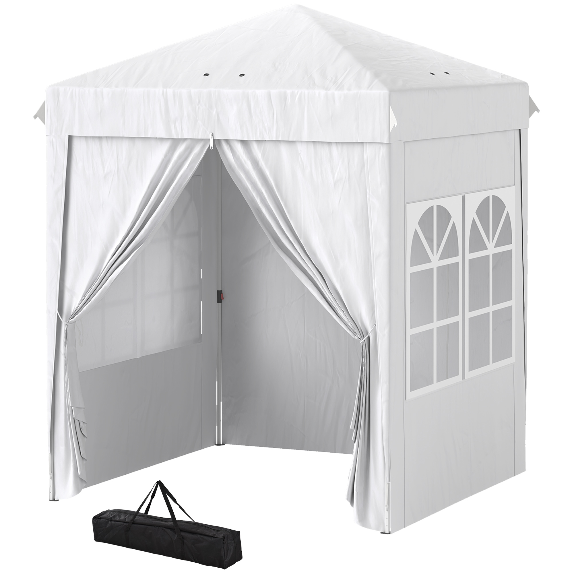 Outsunny 6.7' x 6.7' Pop-Up Canopy Tent with Sidewalls