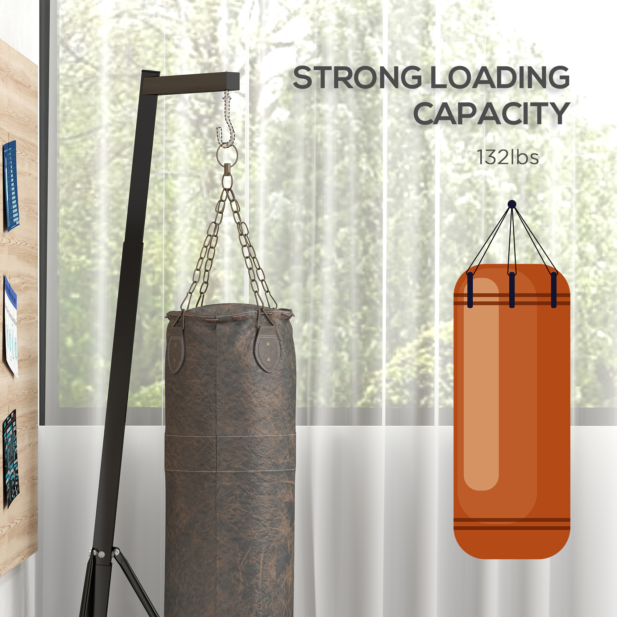 Punching Bag With Stand Height Adjustable Punching Bag Stand