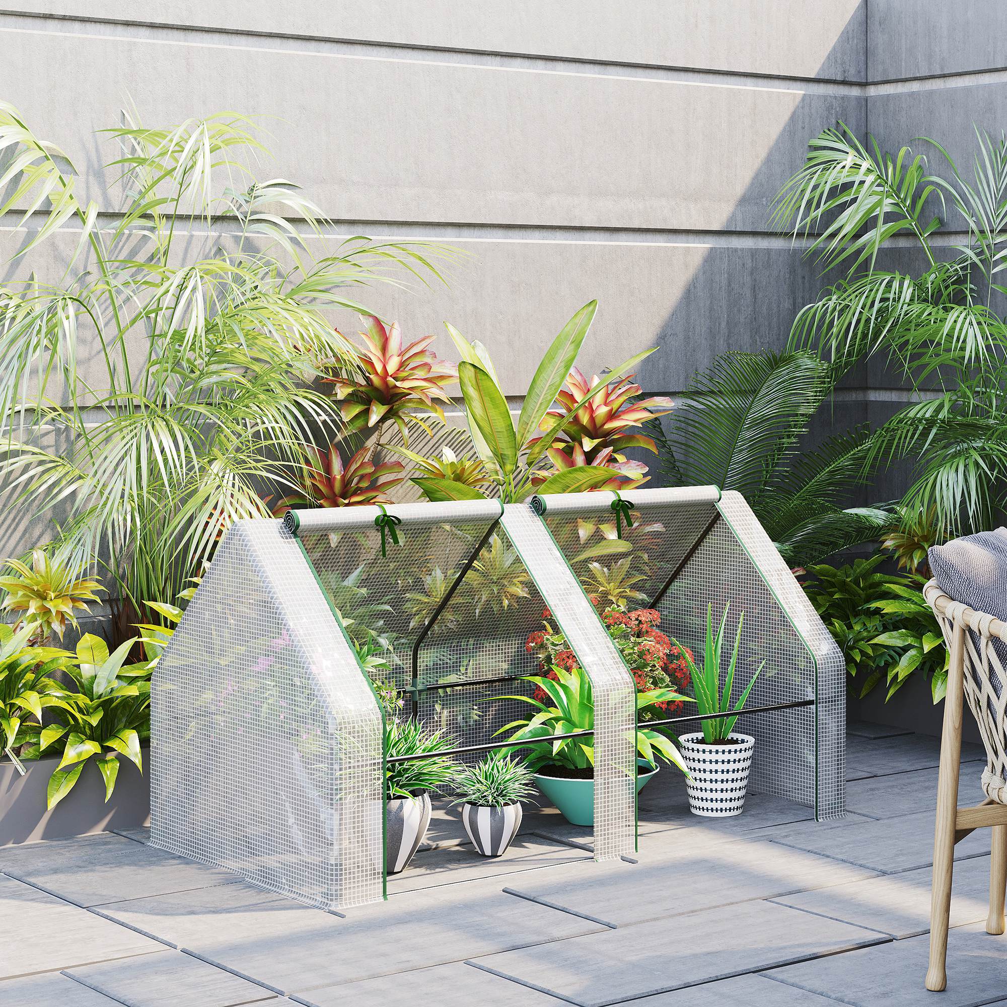 Outsunny 6' x 3' x 3' Portable Tunnel Greenhouse Outdoor Garden
