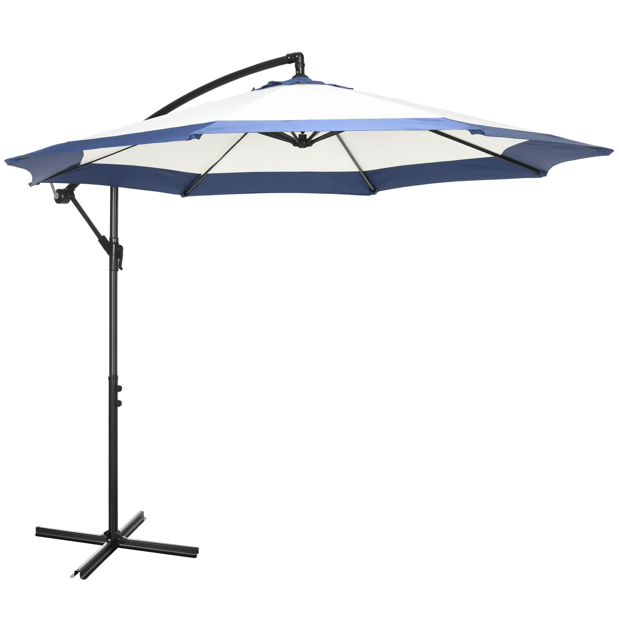 Outsunny 10FT Cantilever Umbrella, Offset Patio Umbrella with