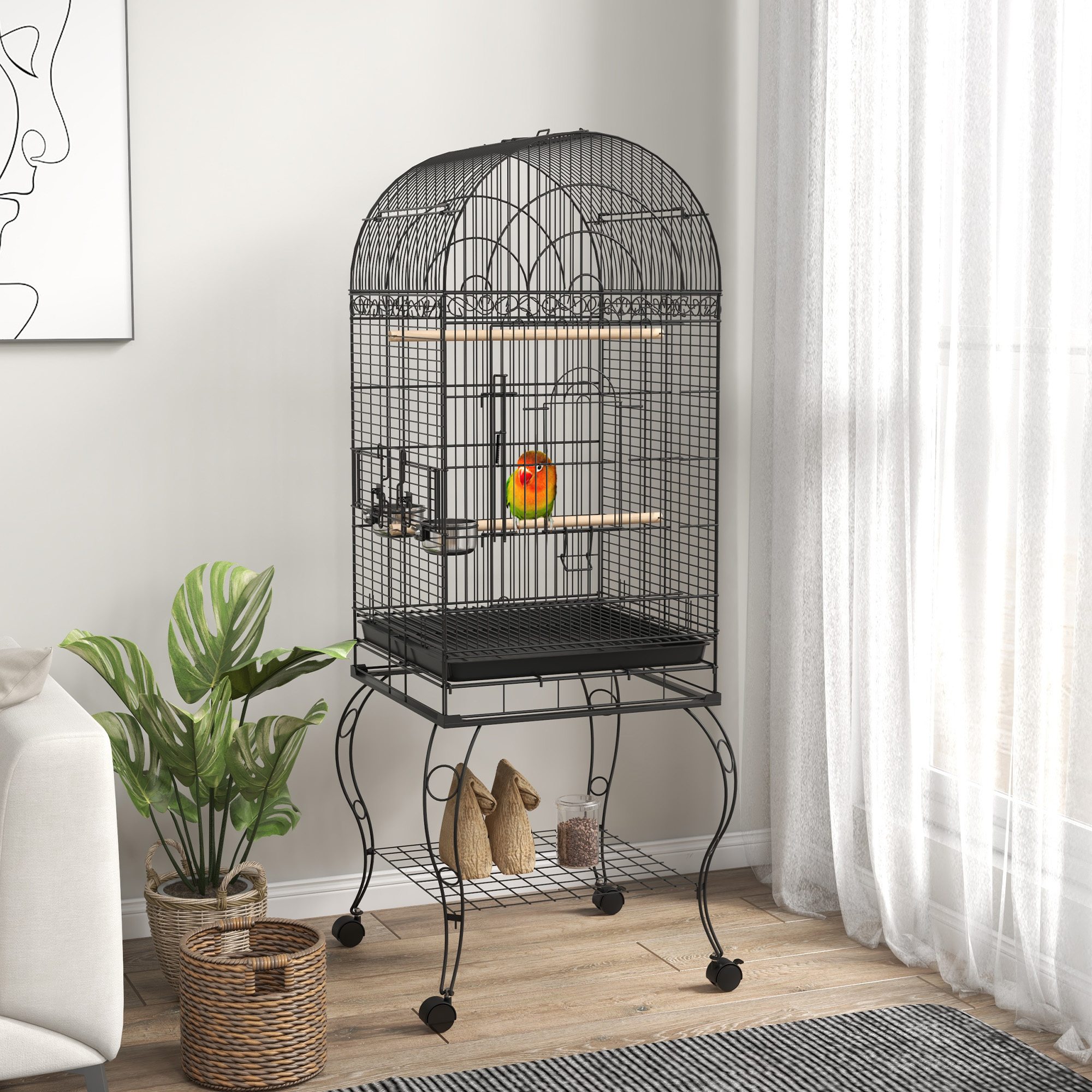 Photo inspiration: Curated Parrot Foundation Cage With Removable Tray Gallery View