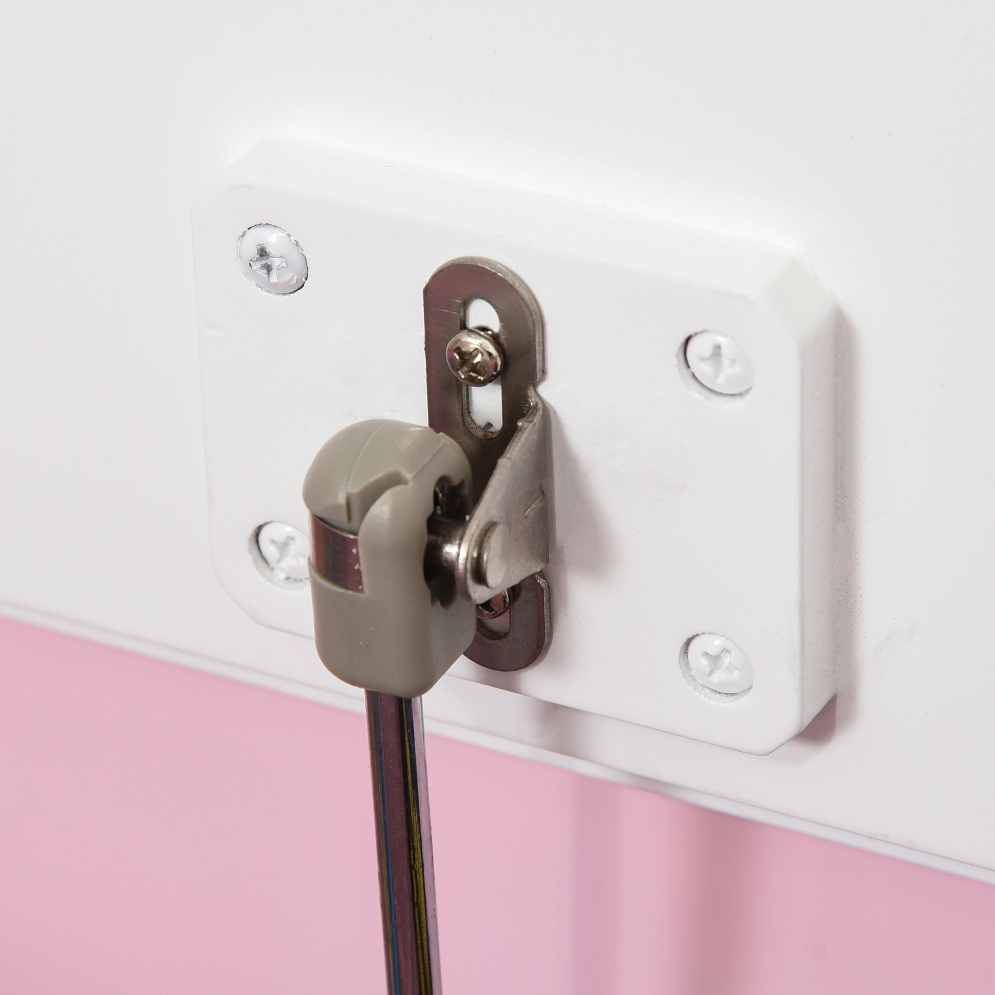 Qaba 2-in-1 Kids Storage Bench and Toy Box with Safety Pneumatic Rod, Space-Saving Wooden Seat Chest for Children's Room, Pink | Aosom.com 7