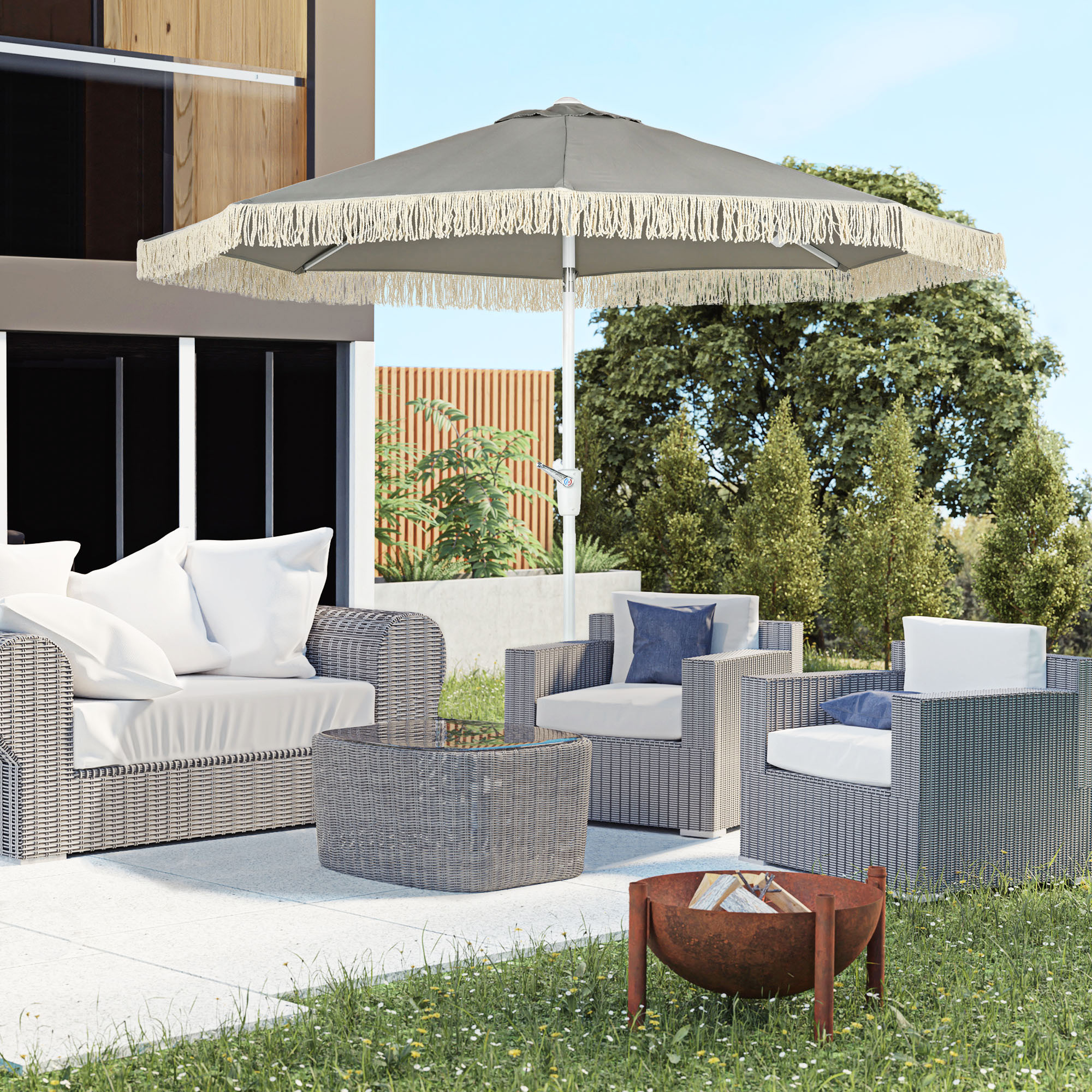 extra small patio umbrella PURPLE LEAF 15x9ft Double-Sided Rectangular Outdoor Market with Base, Light Grey this umbrella creates a vibrant SUPERJARE 13FT Outdoor Umbrella for