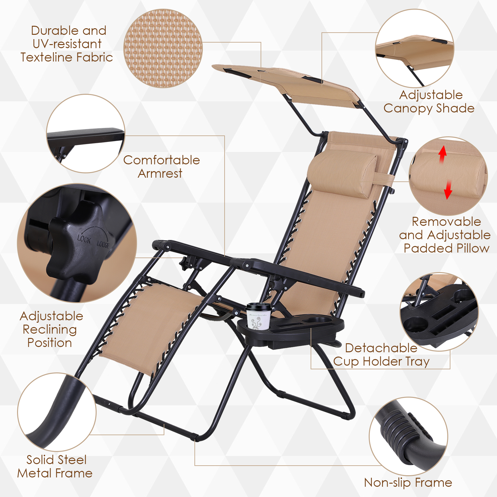 Zero Gravity Lounge Gravity Chairs With Canopy Zero Gravity