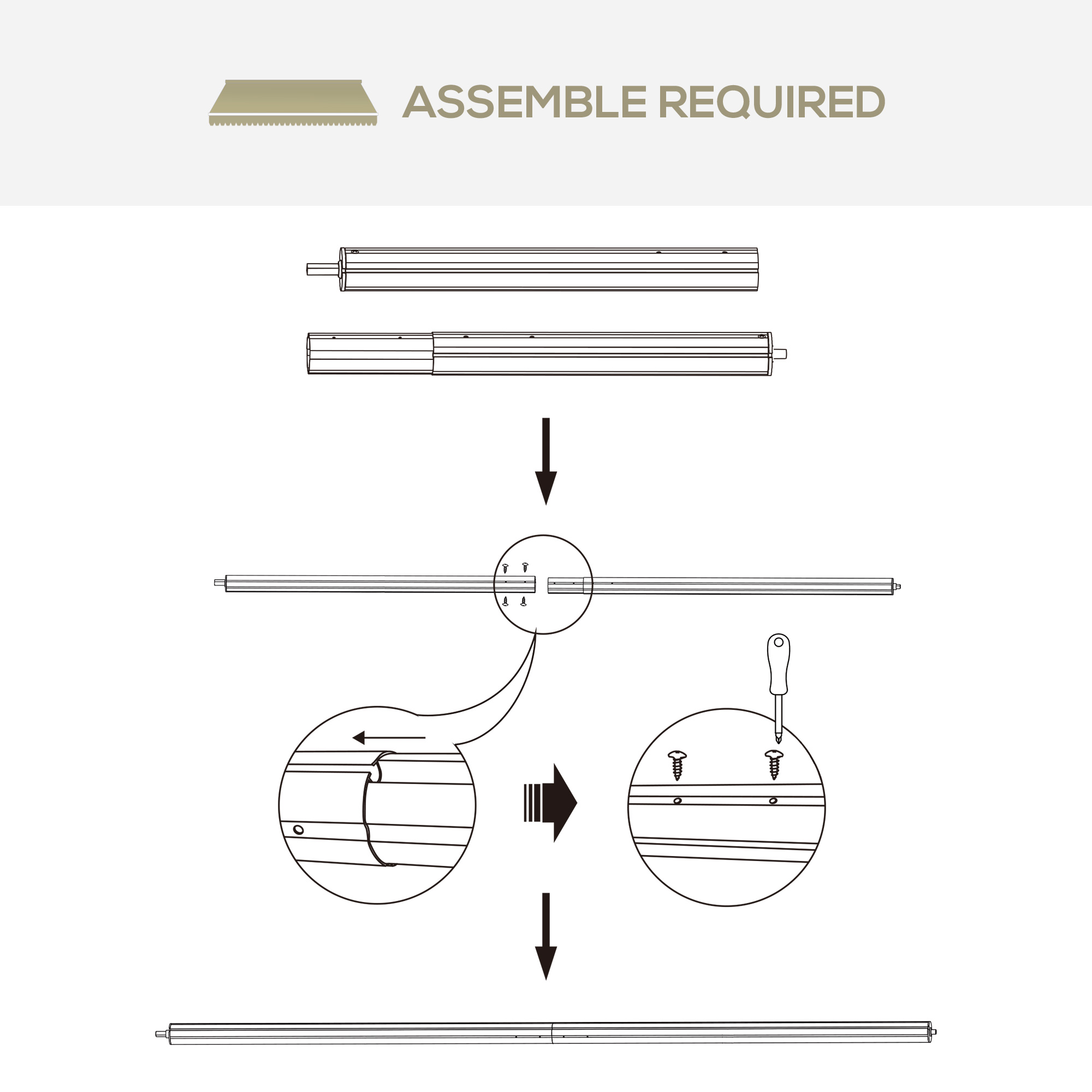 Outsunny 10 x 8 Ft Retractable Awning Beige Sunshade Shelter 280gsm UV Protection Deck Balcony Yard | Aosom.com 7