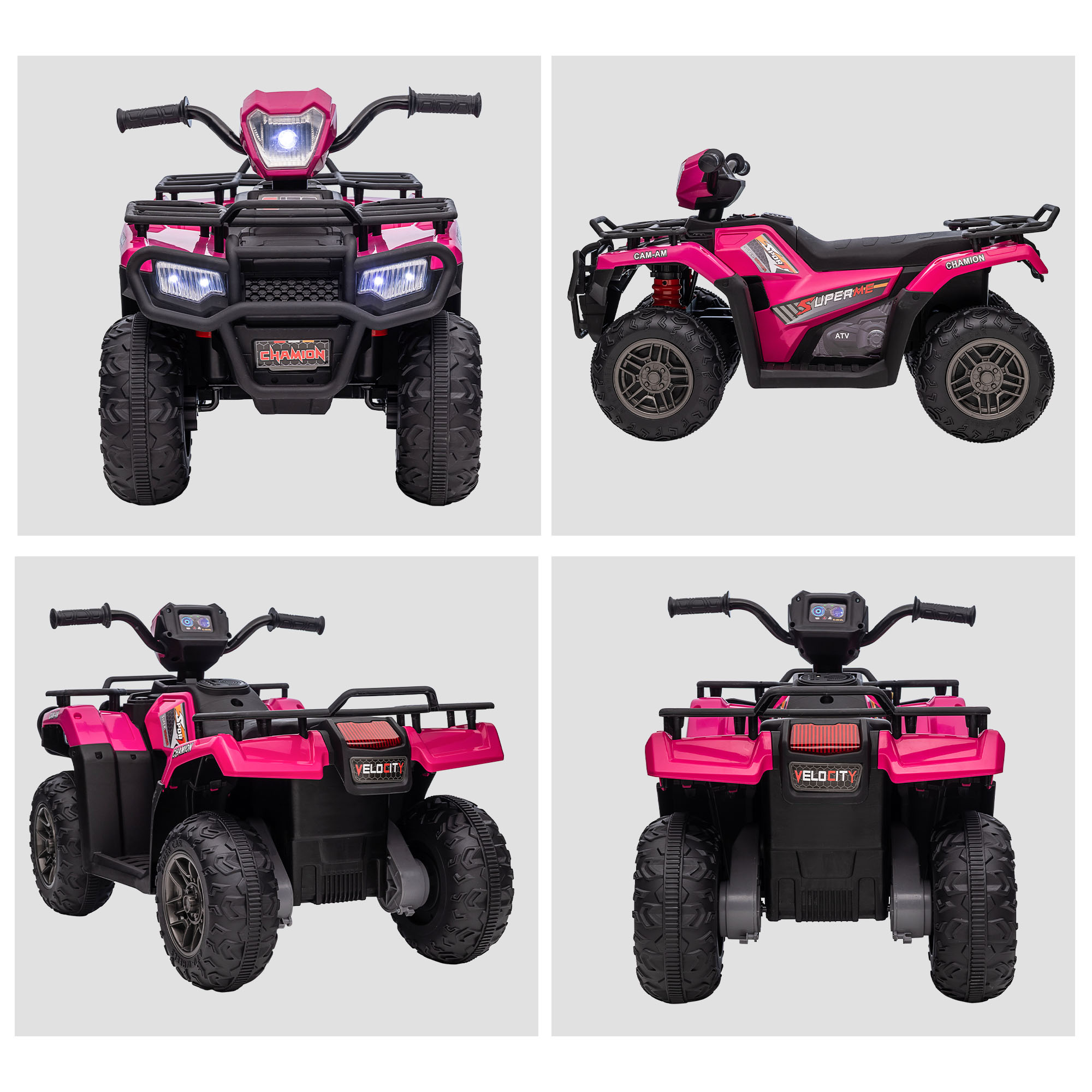 Aosom 12V Electric Toy Car with Forward Backward Function, Music