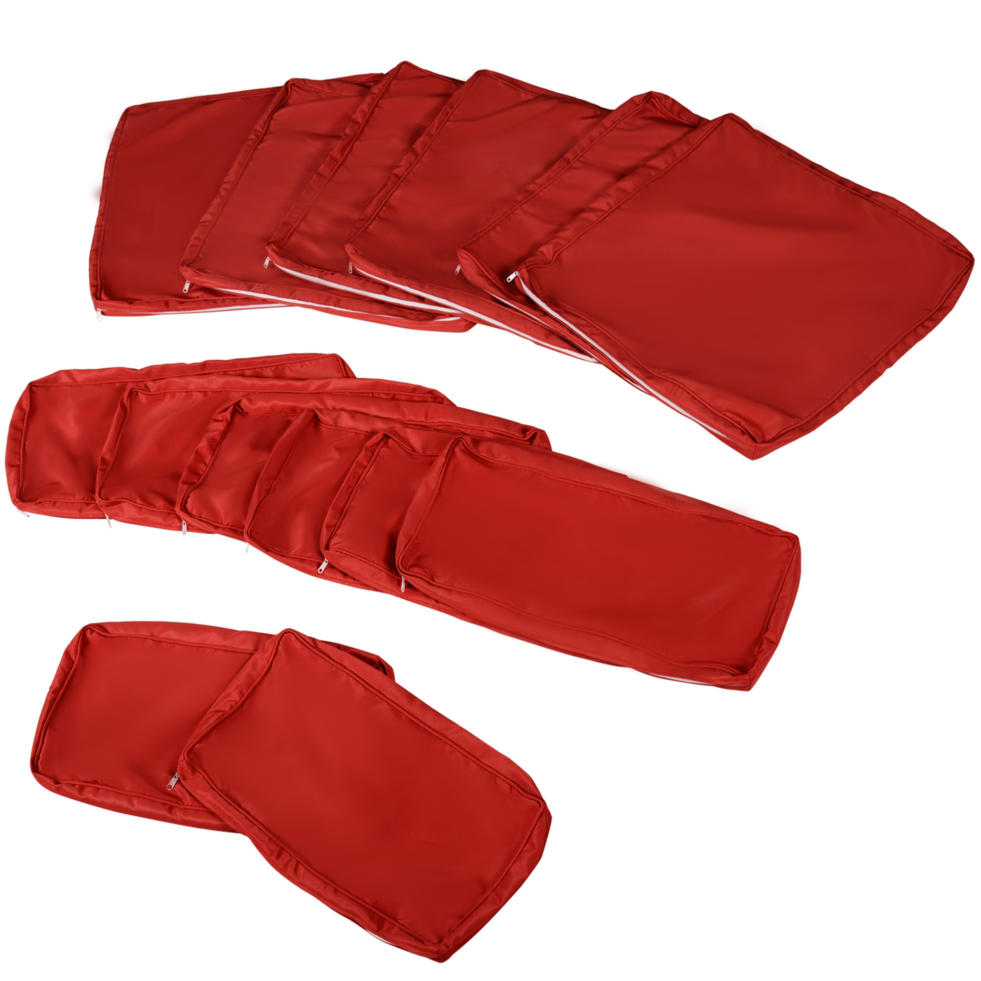 Outsunny Outdoor 14pc Patio Rattan Sofa Set Cushion Polyester