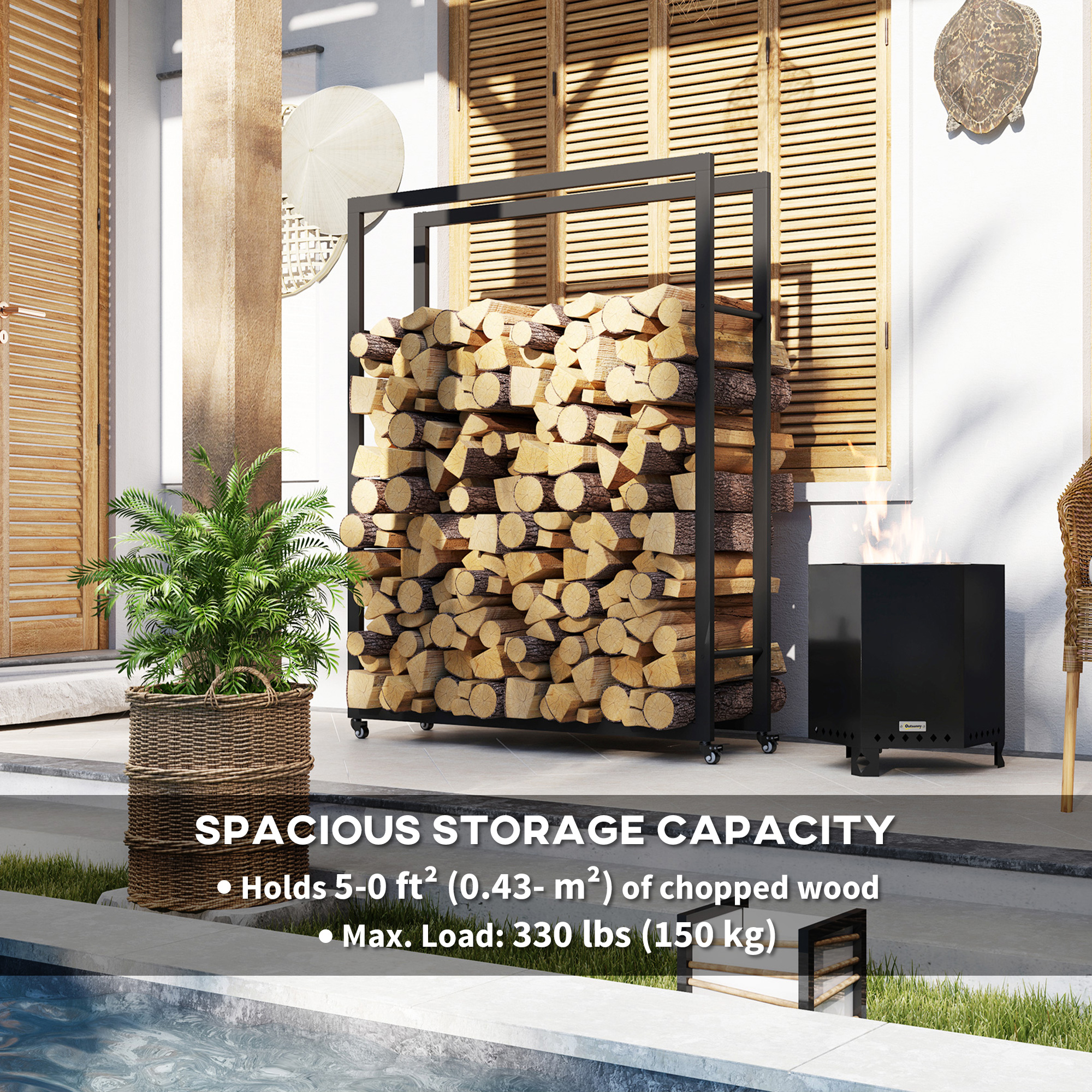 Indoor Firewood Log Rack Plans Plans For Firewood Rack With Roof Store