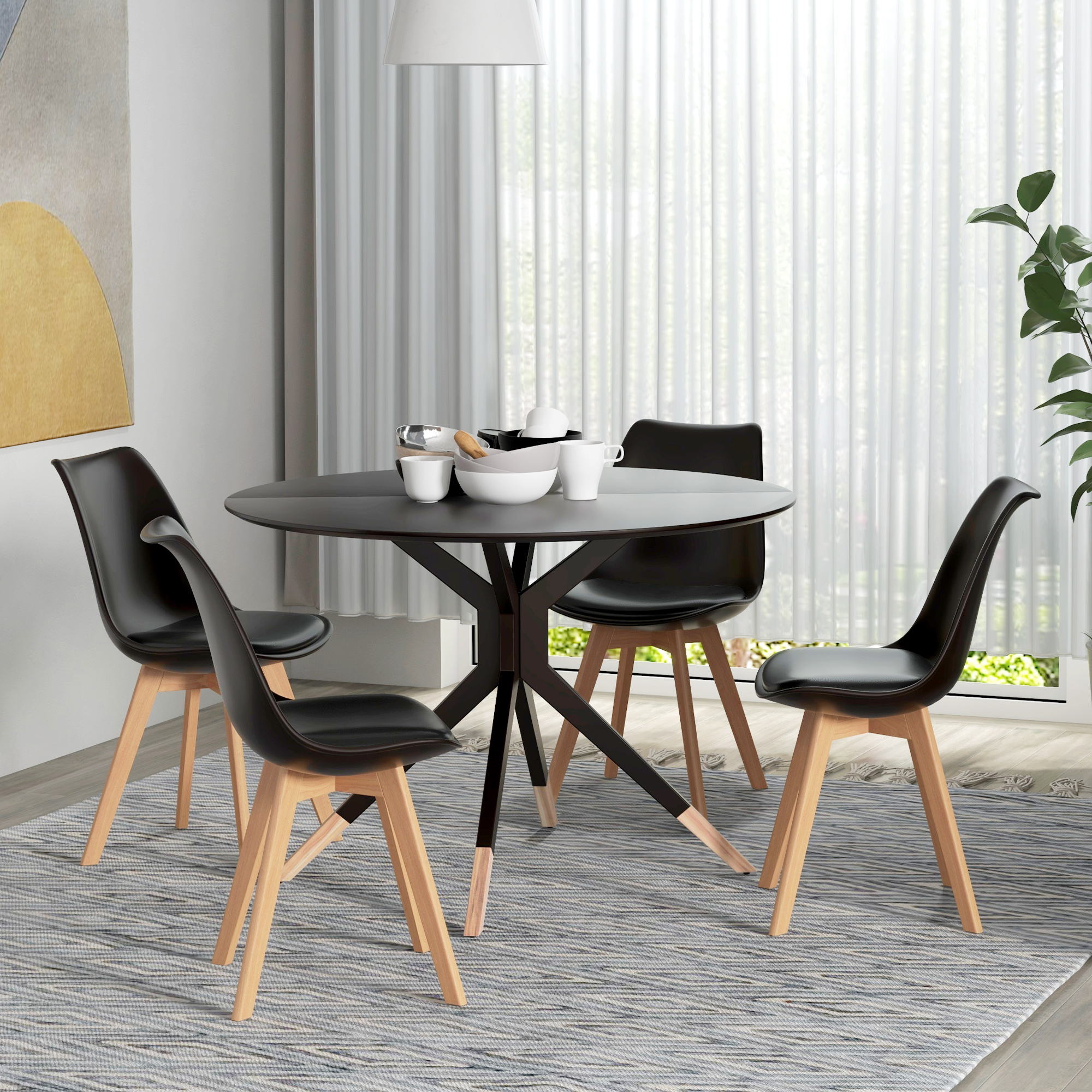 Round Dining George Oliver Dining Set Dining Chairs Small Dining