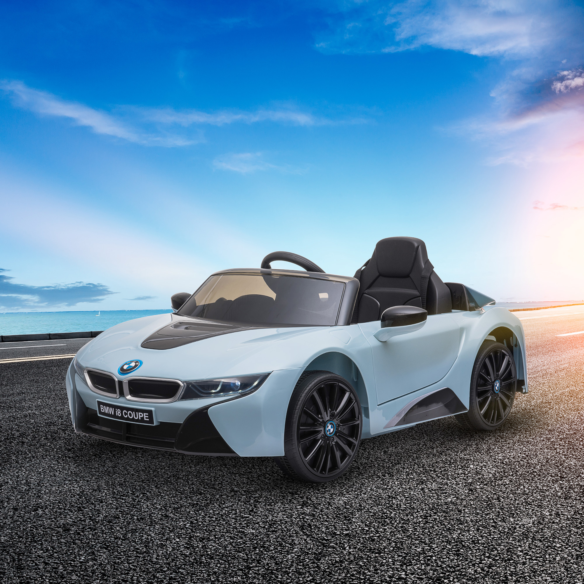Aosom 6V Kids Electric Ride On Car BMW Coupe Battery Powered
