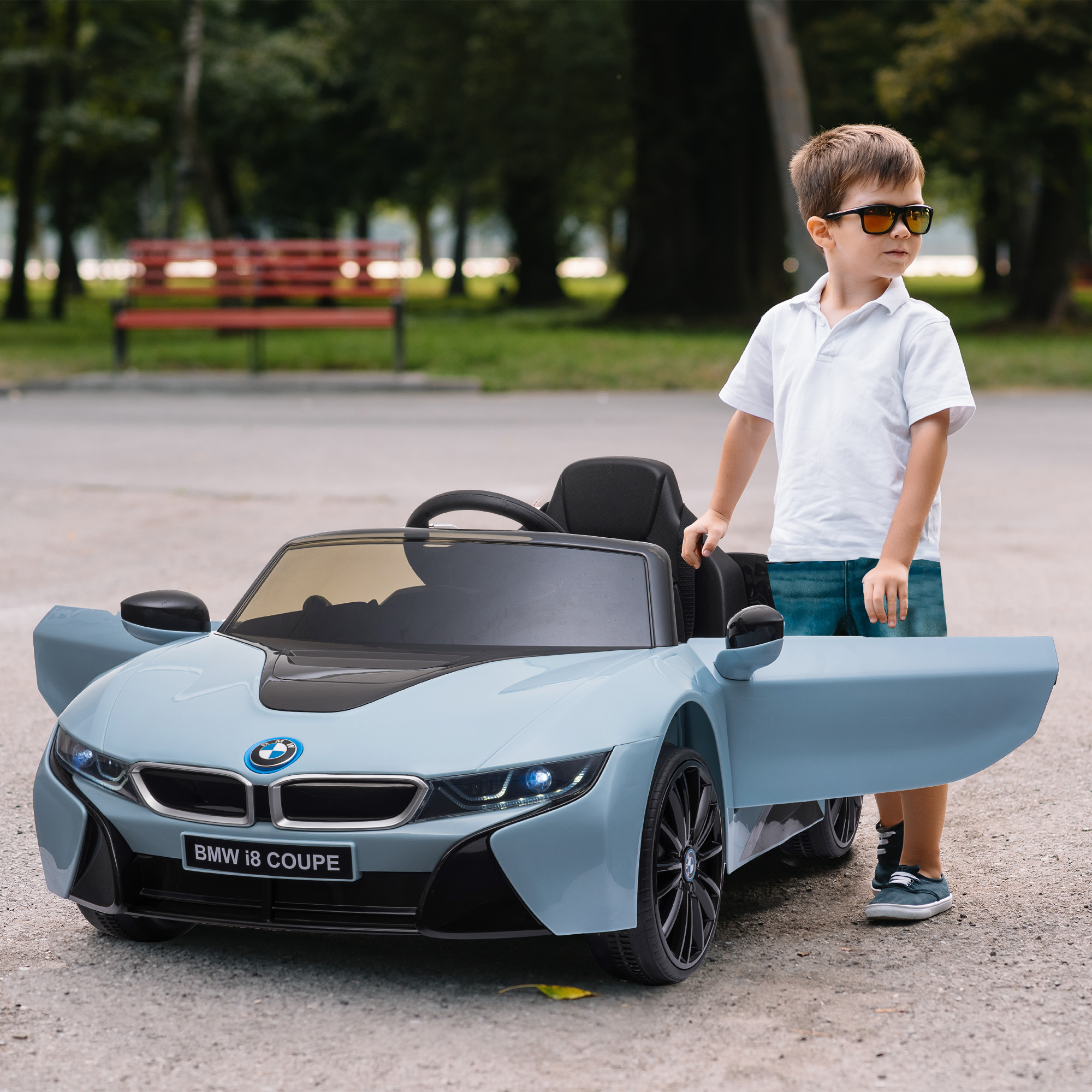 Aosom 6V Kids Electric Ride On Car BMW Coupe Battery Powered