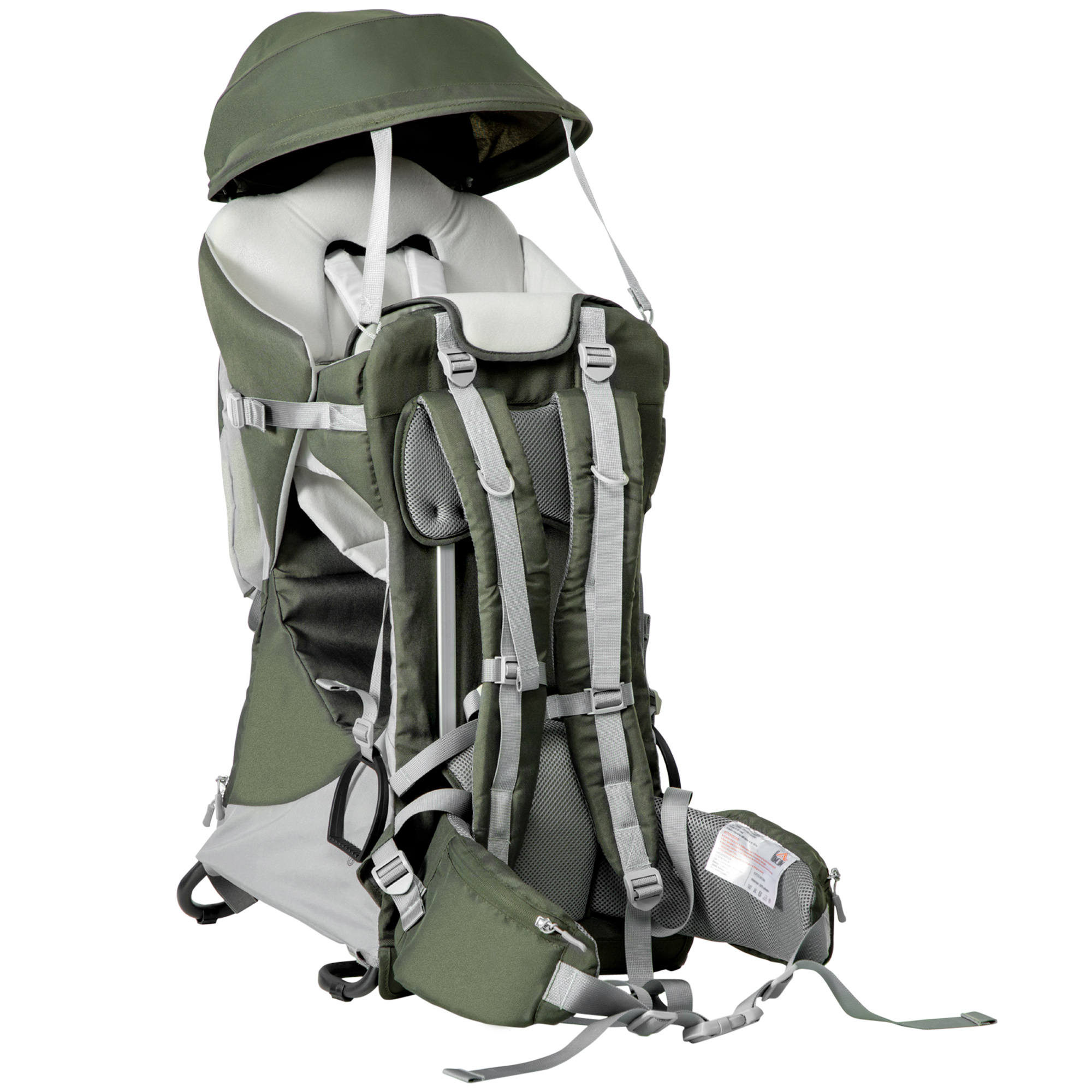【PORTERNA】Baba Strap Backpack Qaba Baby Backpack Carrier with Removable Small Bag, Child