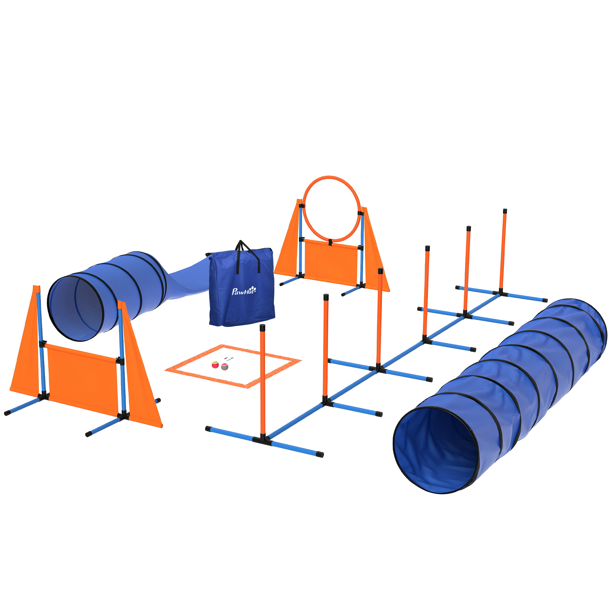 PawHut Dog Agility Equipments, 5 Pieces Obstacle Courses