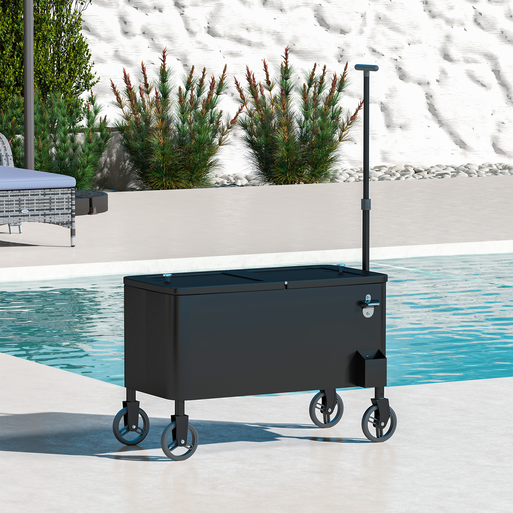 sunjoy audrey 60 quart cooler