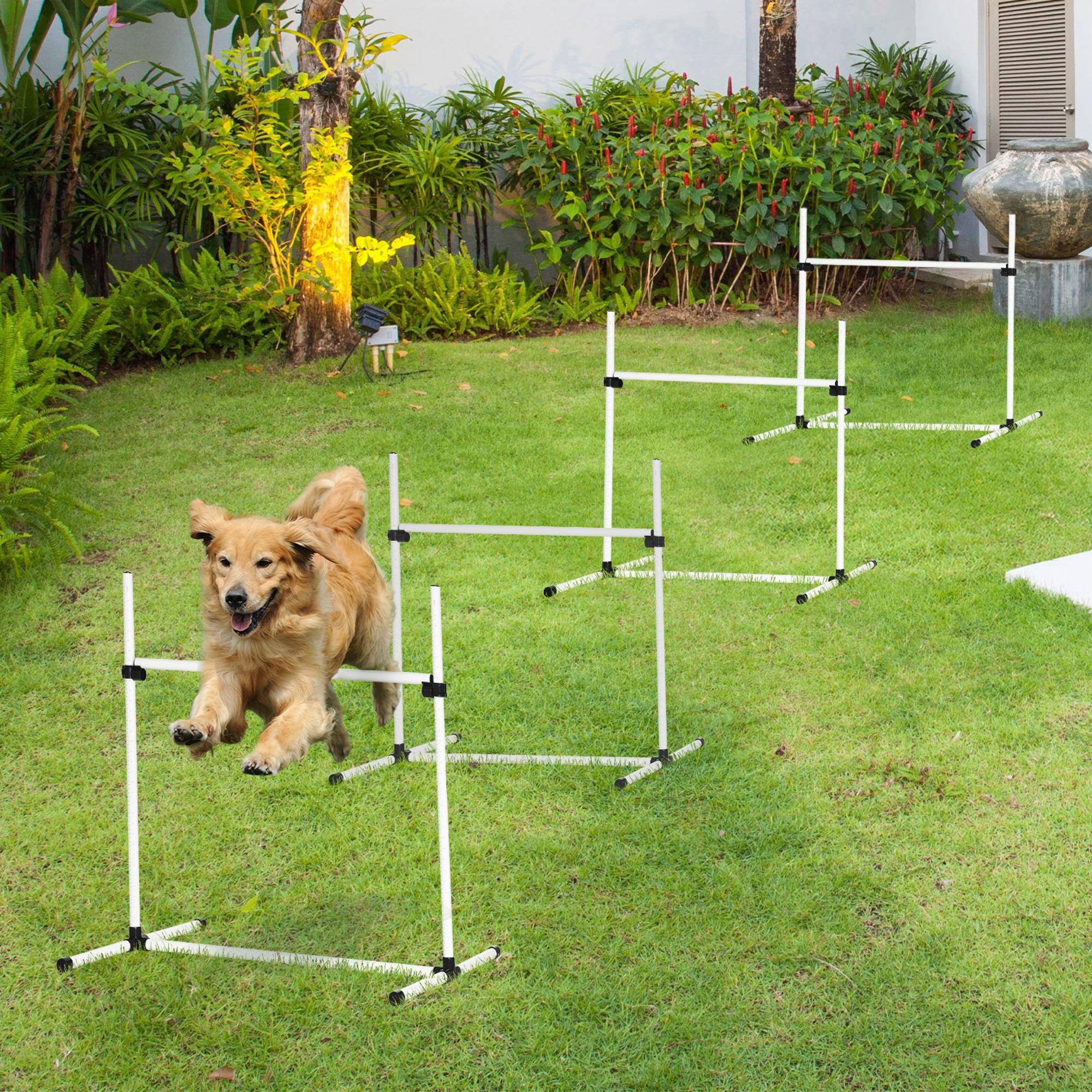 ARB The Best 　 POWER UP! HOUND DOG PawHut Adjustable Dog Agility Training Equipment Jump Bar