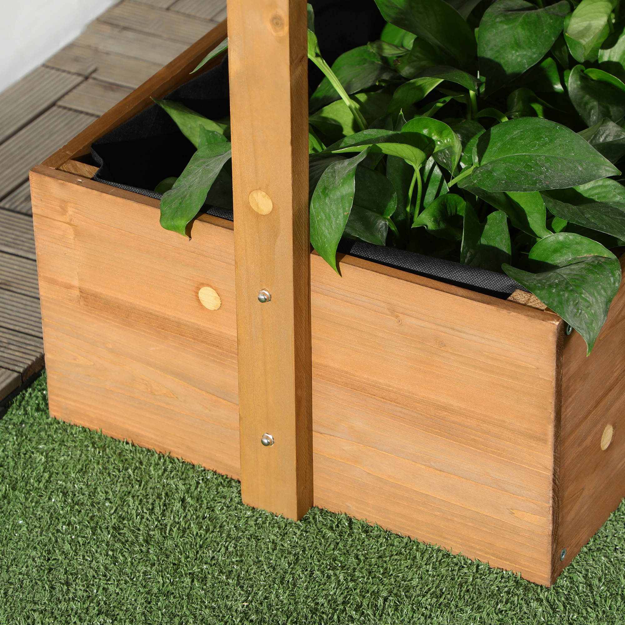 Outsunny 4-Tier Raised Garden Bed, Vertical Elevated Planter Rack