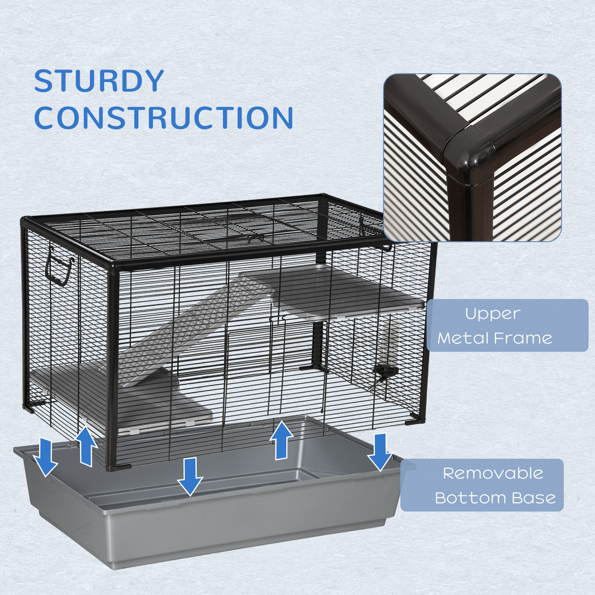 Photo inspiration: Fresh Look at Pawhut 3 Tier Hamster Cage Guinea Pig Cage With Accessories