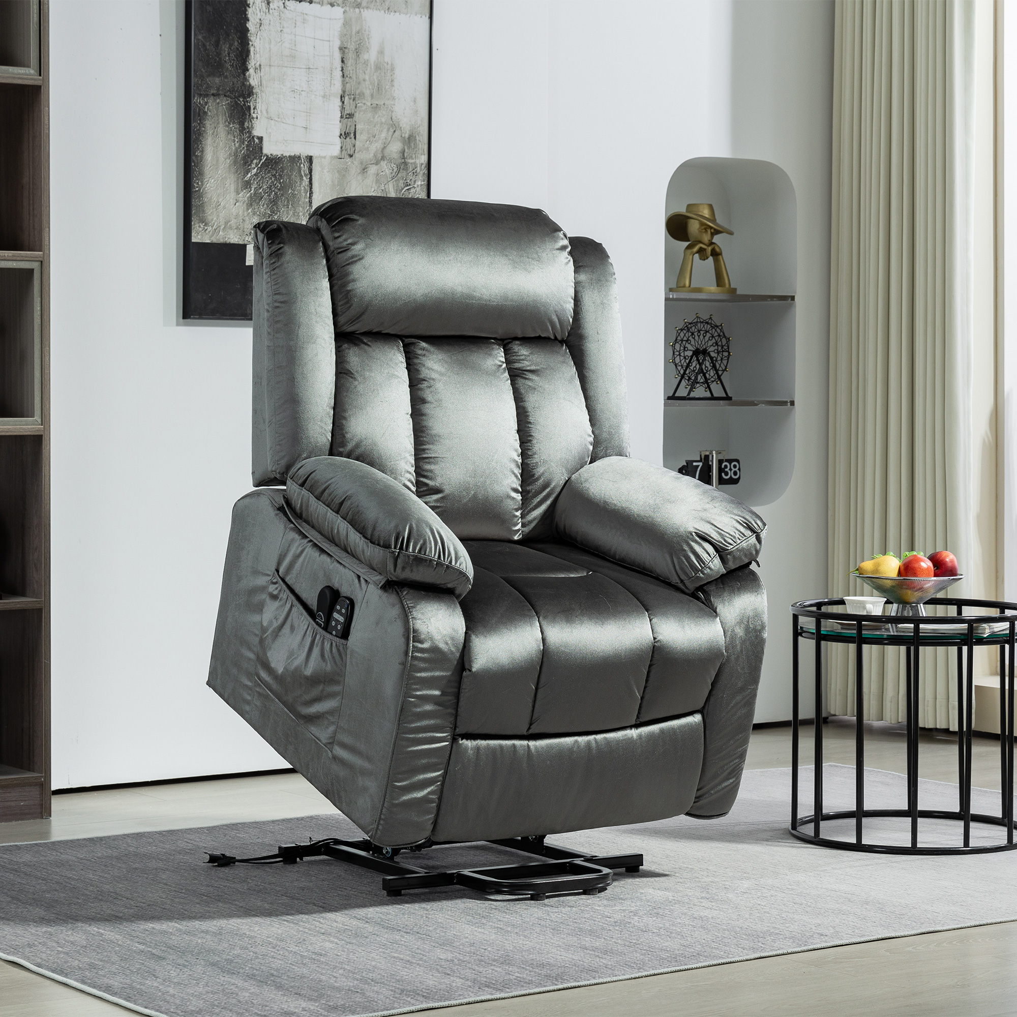 HOMCOM Power Lift Recliner Chair for Elderly, Electric Lift Chair
