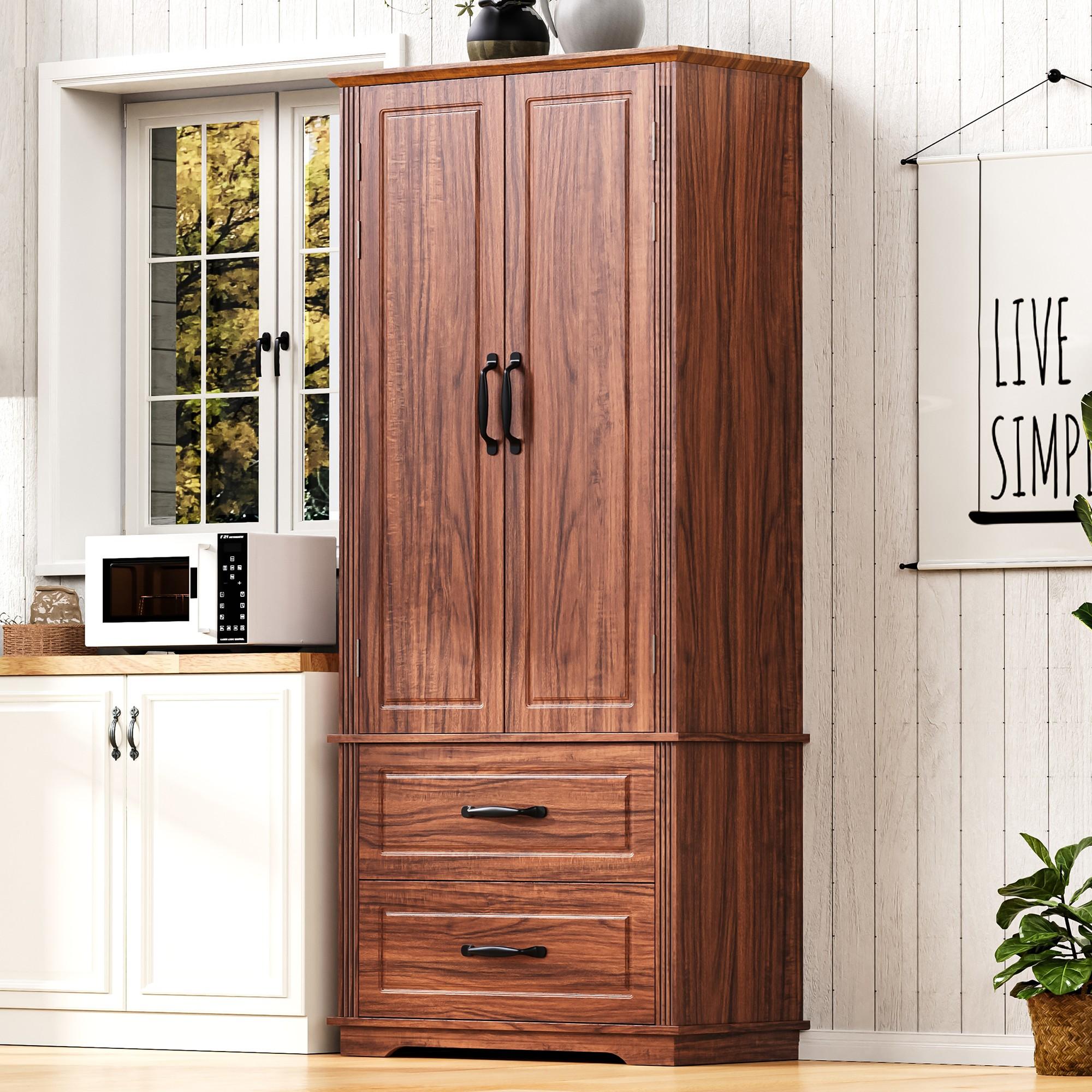 Kitchen Island with Drawers and Shelves, Power Outlet, Drop Leaf, Rolling Cart with Adjustable Shelves, 55.5" L x 30" W x 36" H, White | Aosom.com