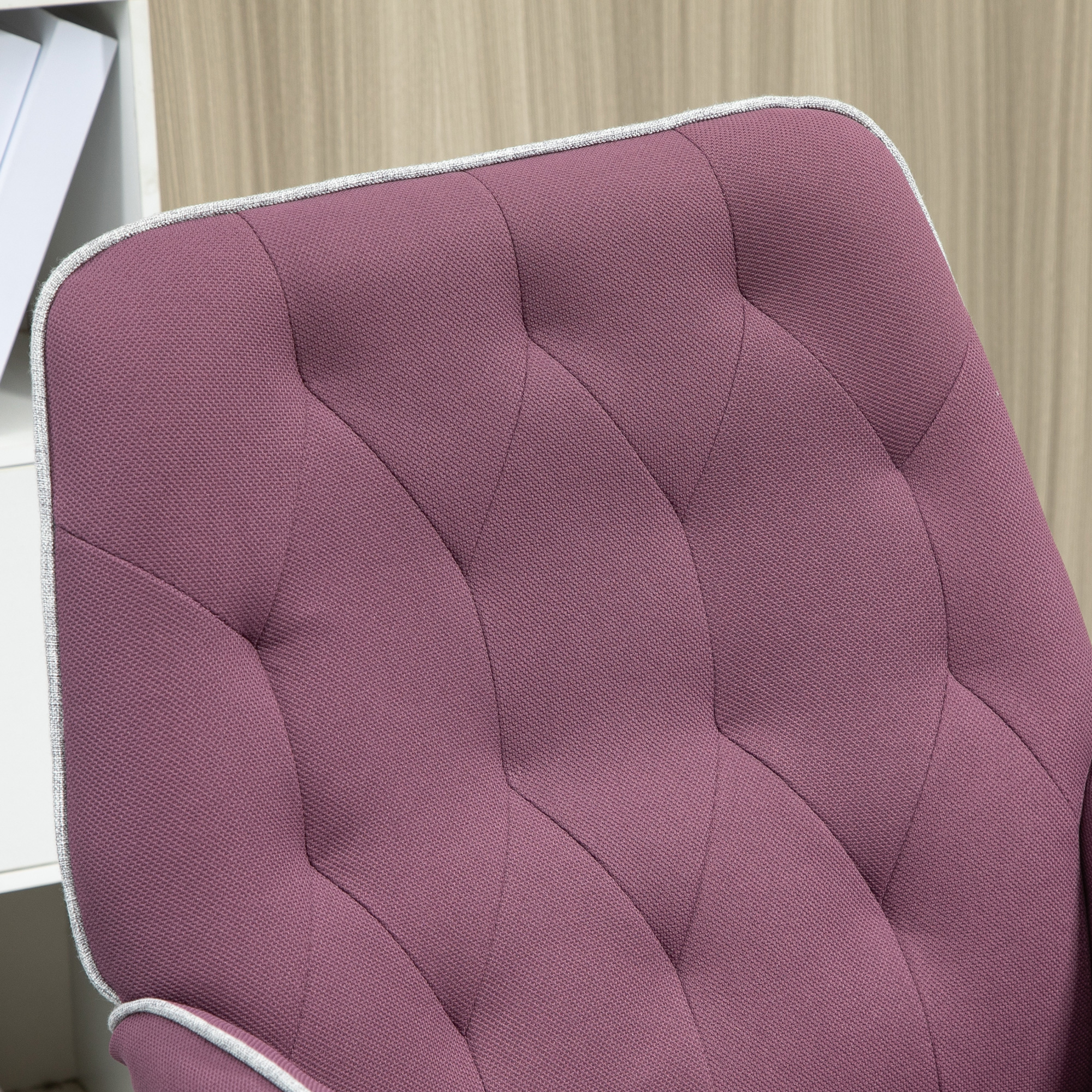 Vinsetto Desk Chair Armchair Office Chair Modern Mid-Back Tufted