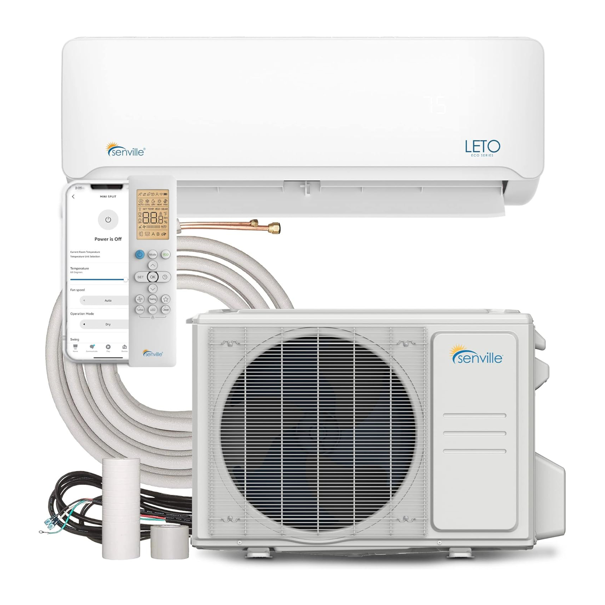 Senville LETO Series 12000 BTU Mini Split Air Conditioner