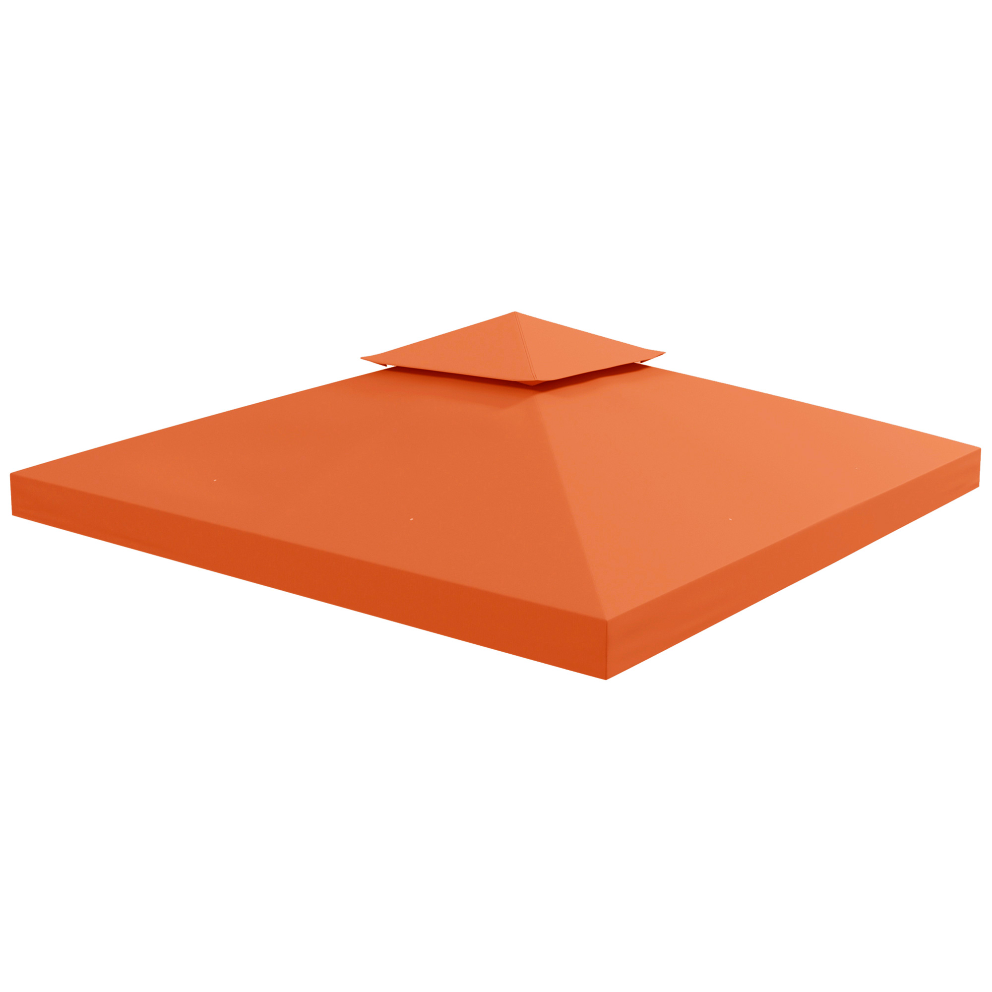Outsunny 9.84' x 9.84' Square 2-Tier Gazebo Canopy Replacement Top