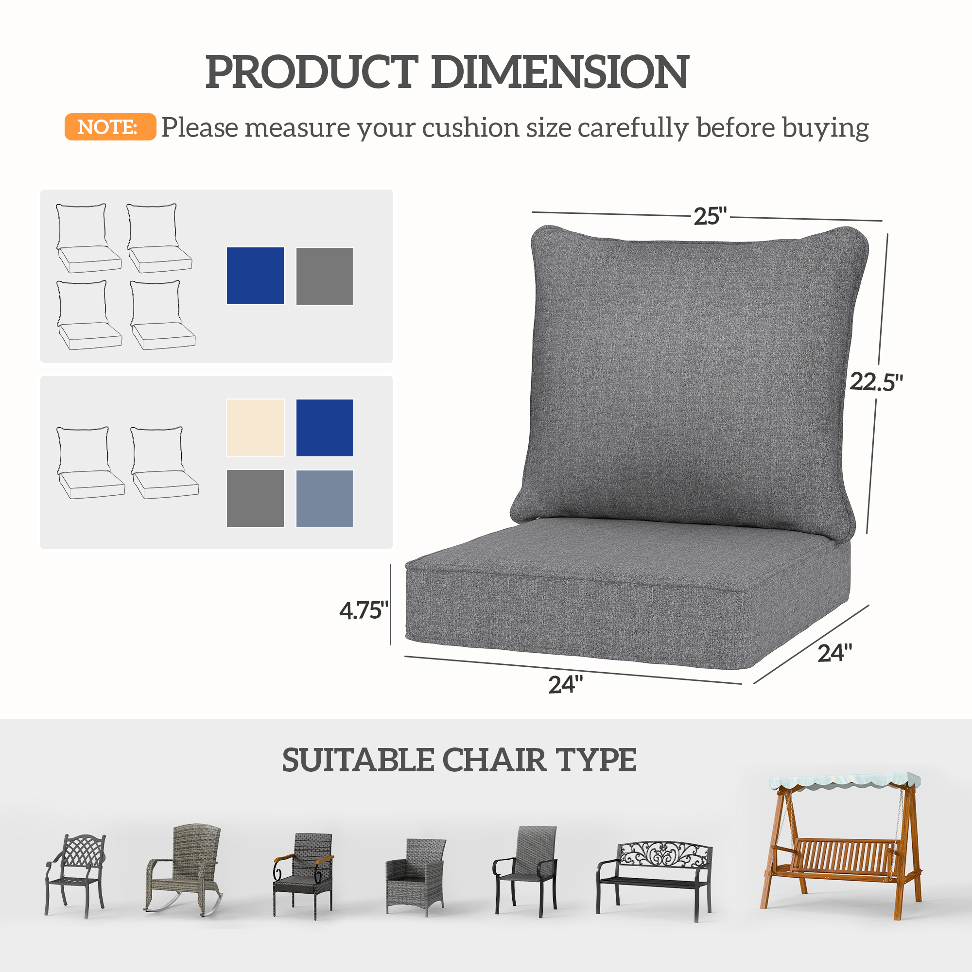 patio seat cushions on sale