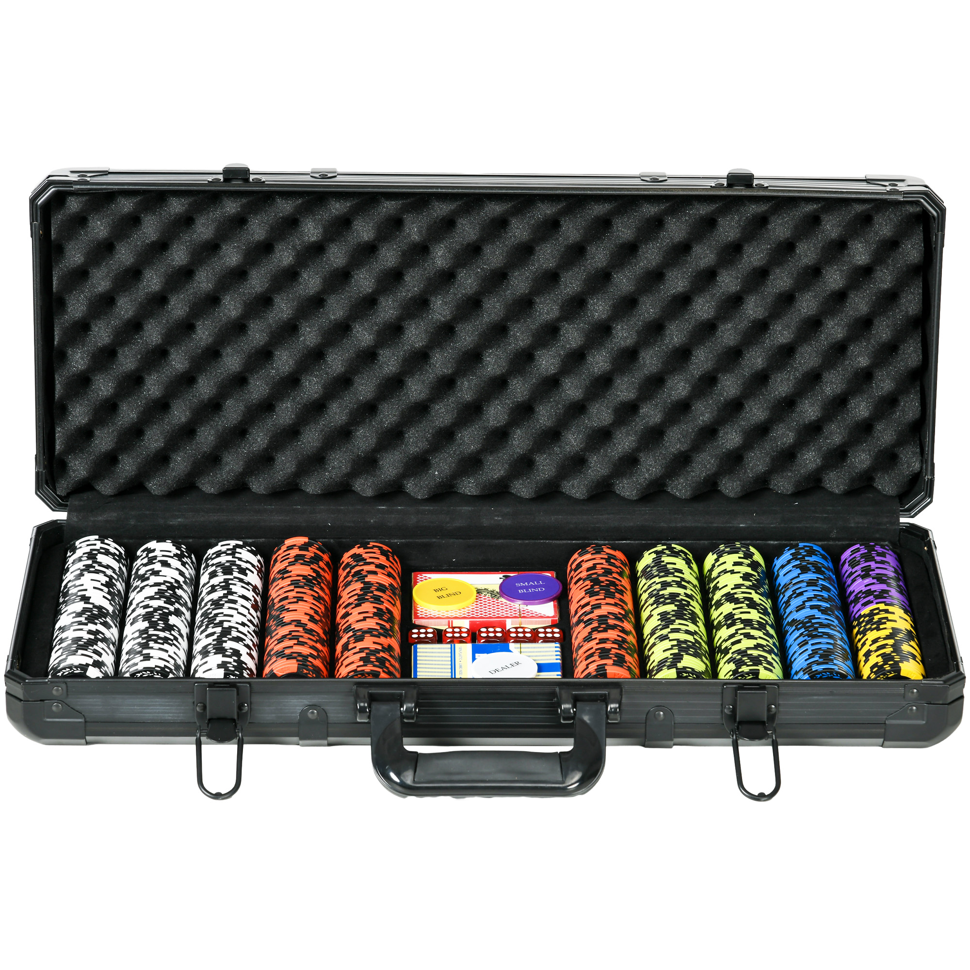 Asudaro – 14 Jetons De Poker En Argile – Texas Hold’em – 14 Dénominations – Diamètre 4 Cm – Jeux Casino Et Soirée