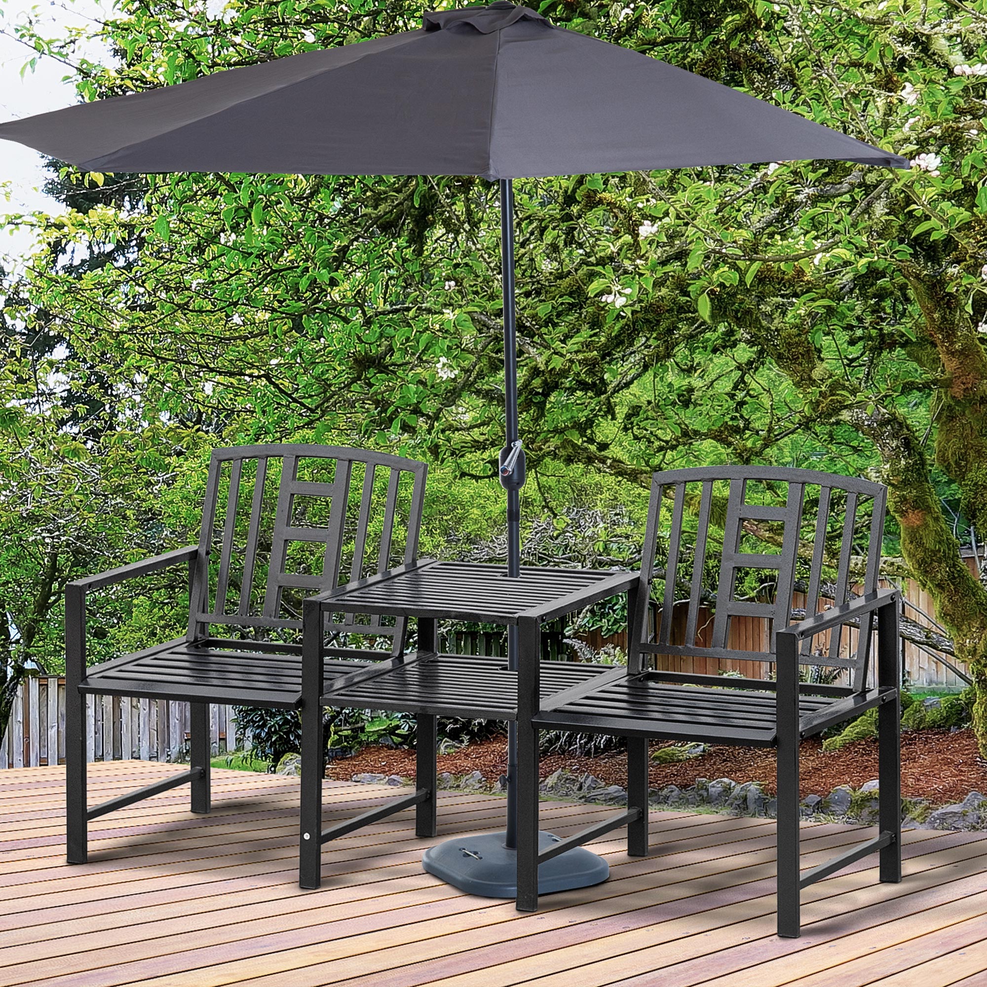 【Adul】PATIO Outsunny 10'x10' Outdoor Pergola Gazebo with Retractable