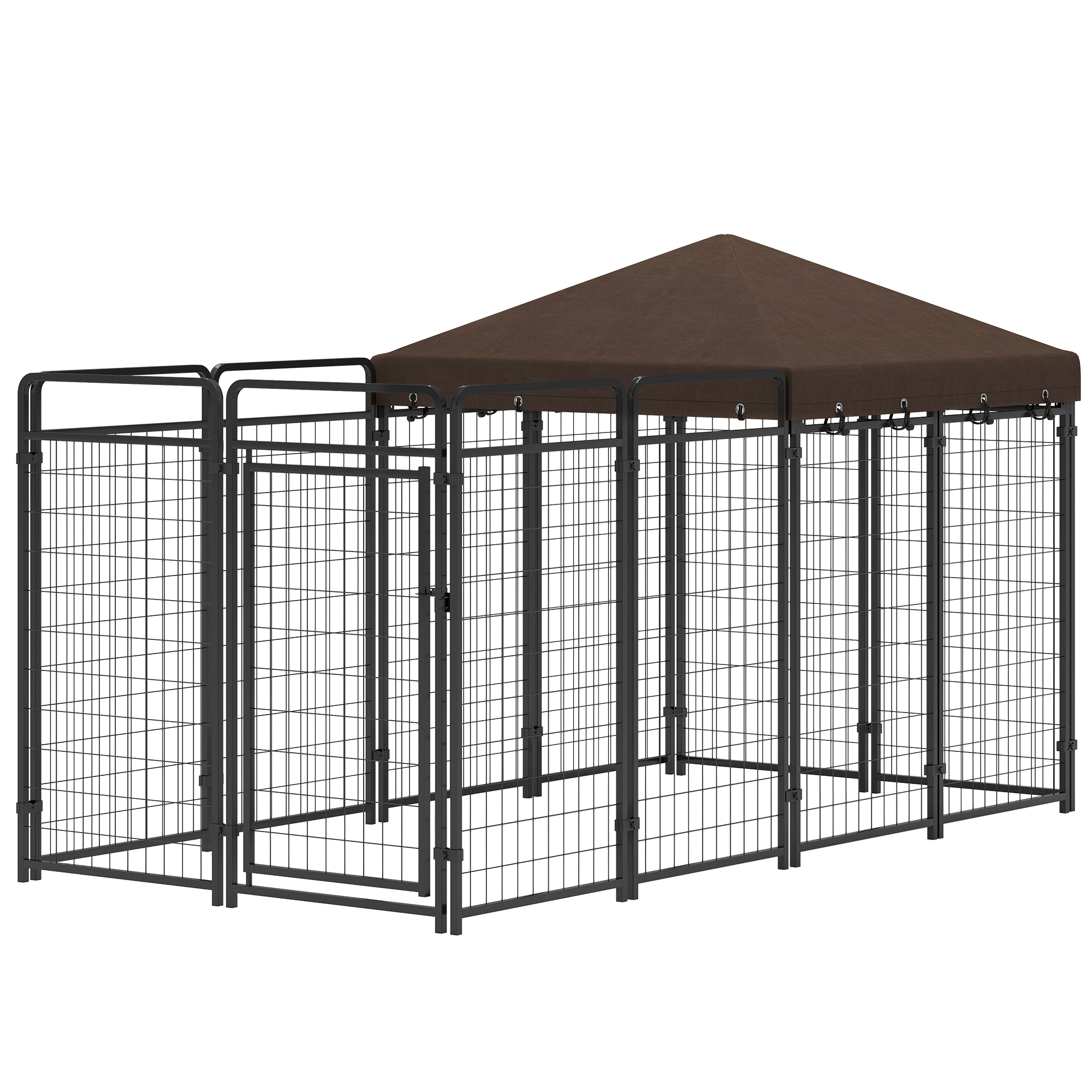 PawHut Dog Kennel Outdoor with Waterproof Canopy, Dog Run