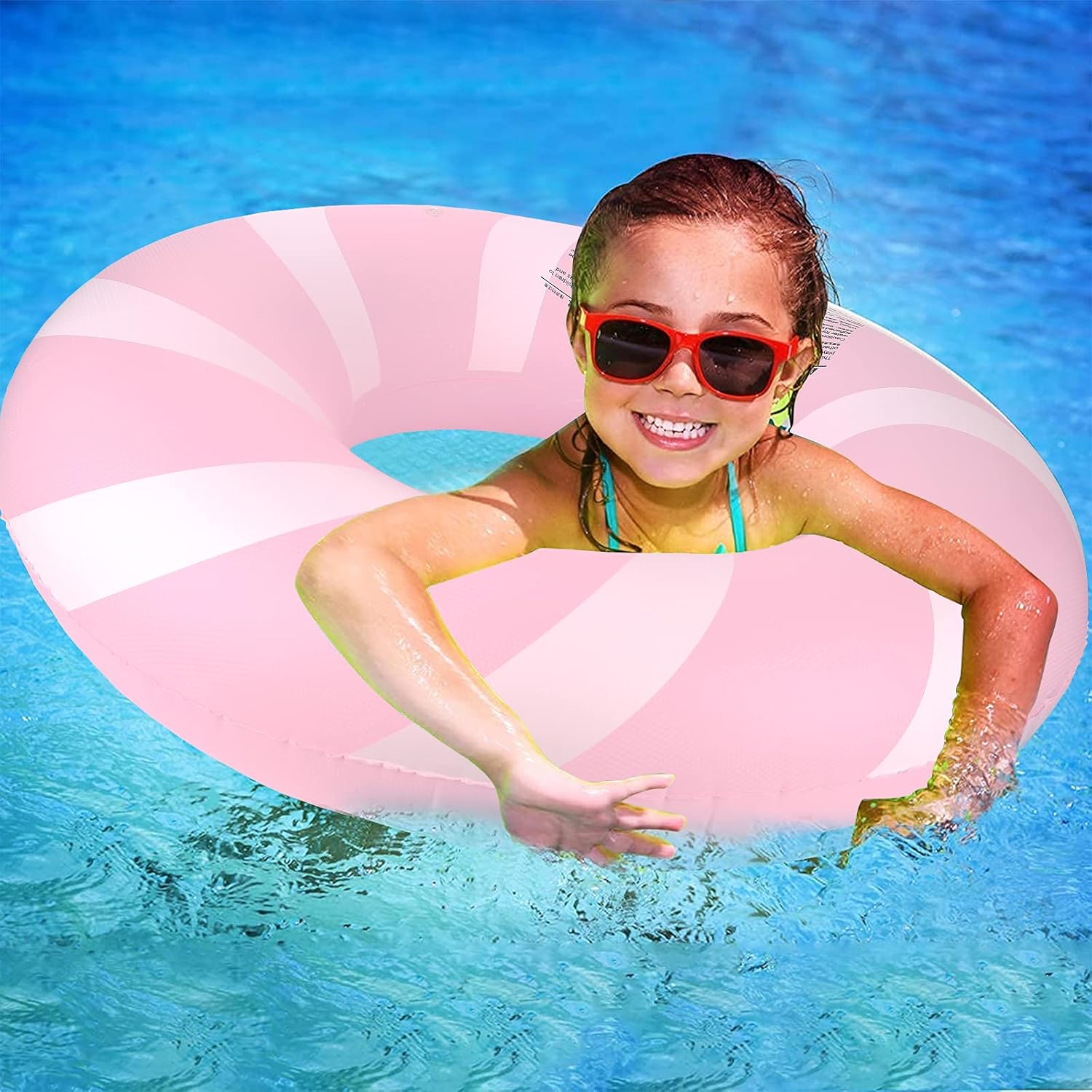 Inflatable Pool Float for Adults and Kids, Pink | Aosom.com