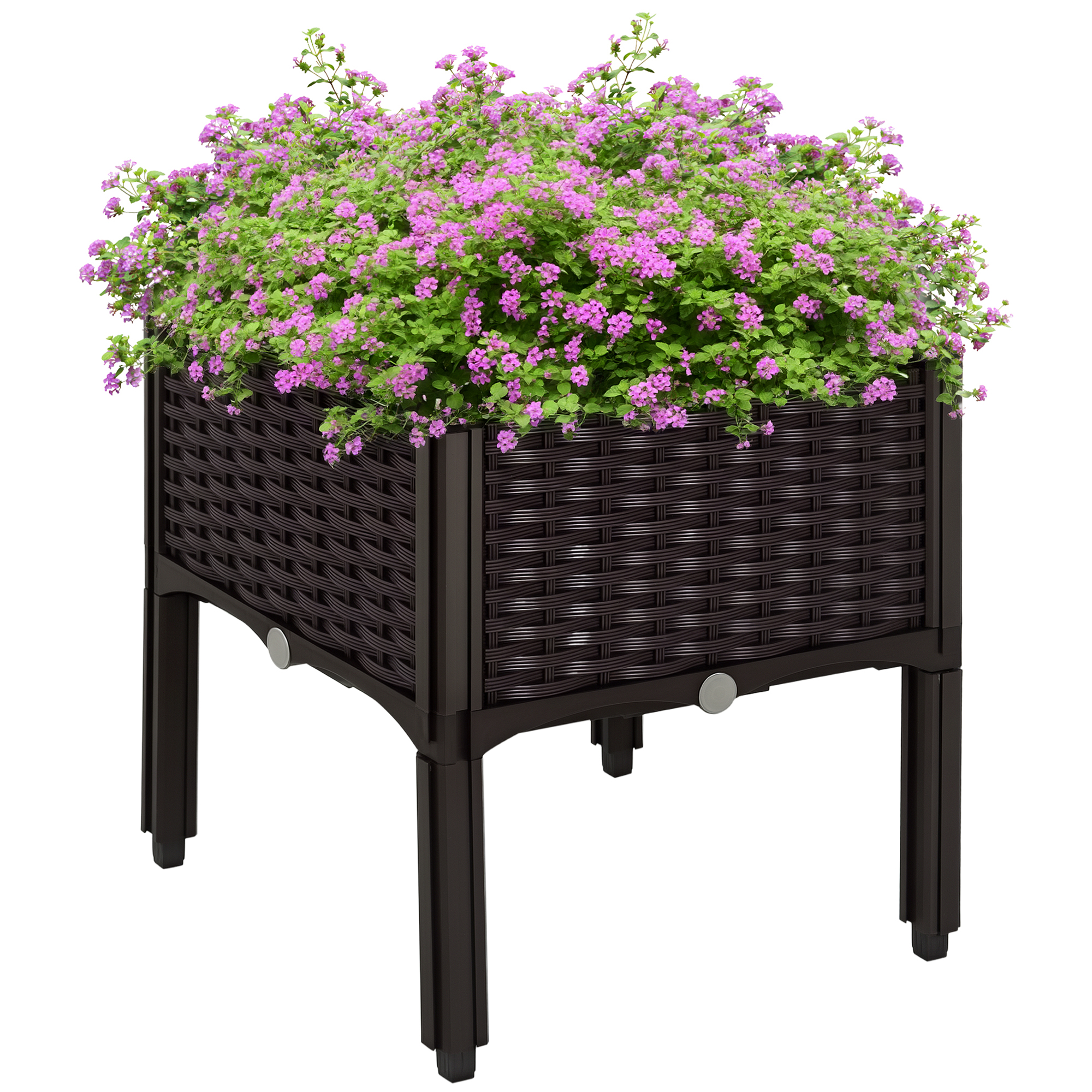 Outsunny Raised Garden Bed Raised Flower Bed Pp Plant Bed