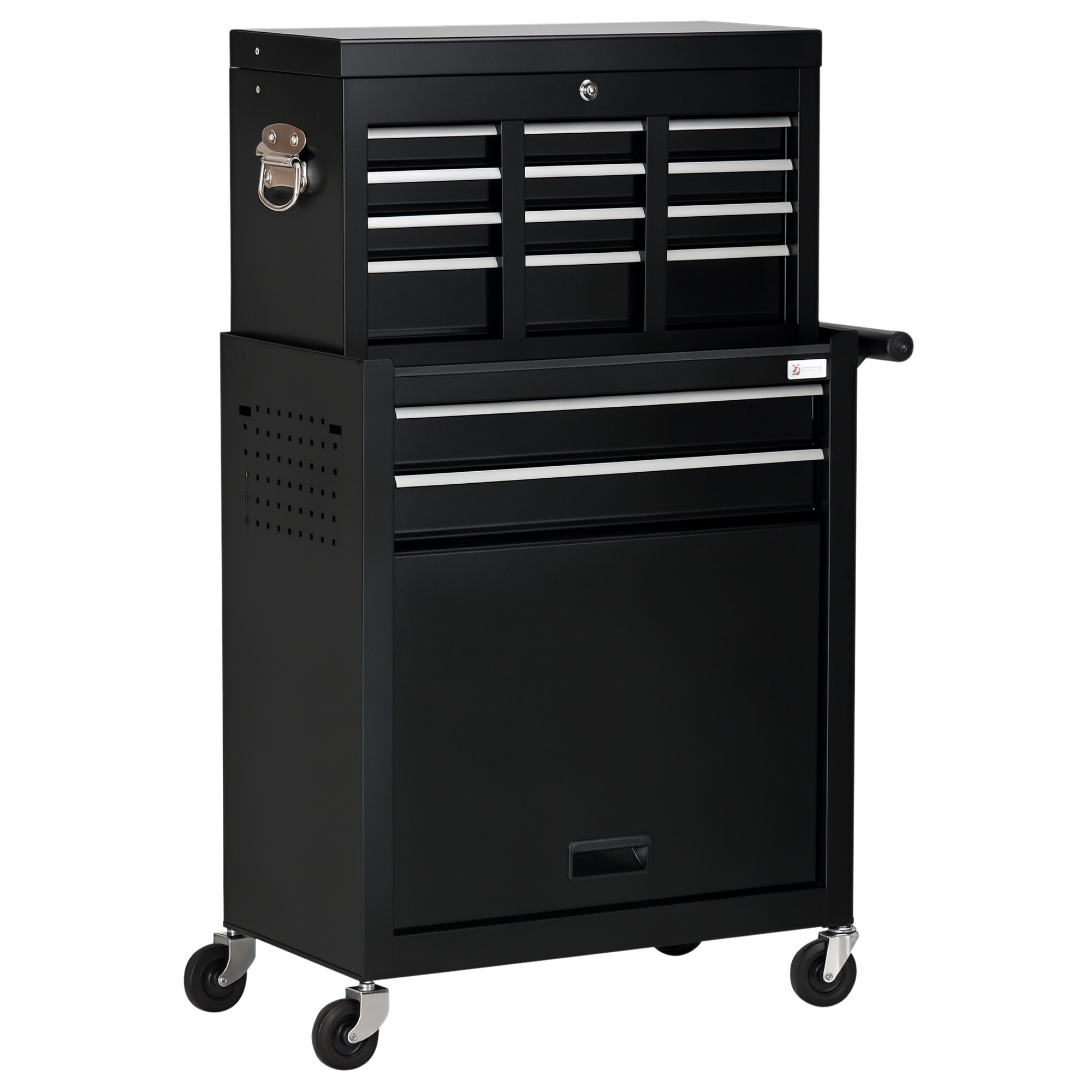 DURHAND 6-Drawer Tool Chest Set with 4 Wheels, Lockable Rolling
