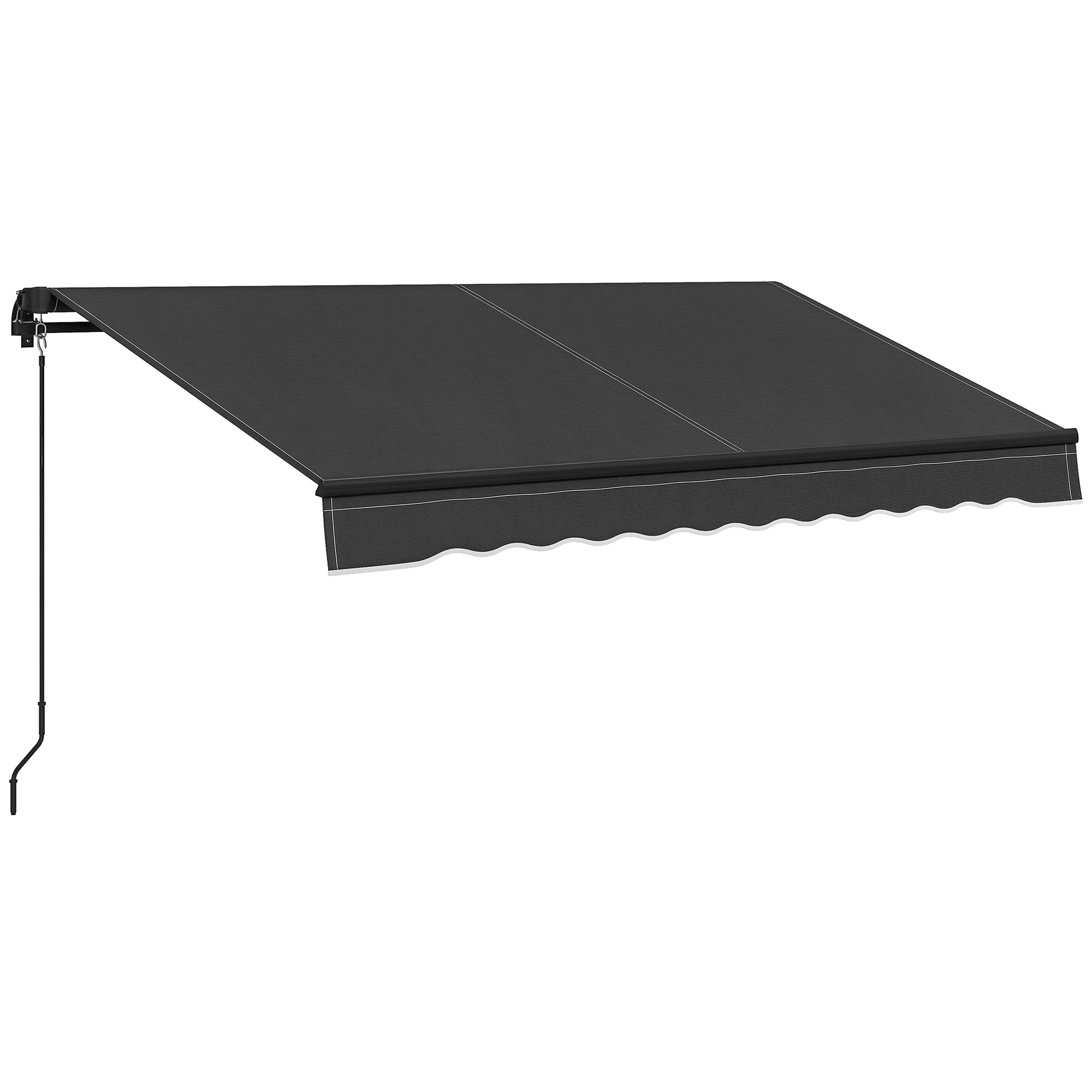 Outsunny 10' x 8' Retractable Awning, 280gsm UV Resistant