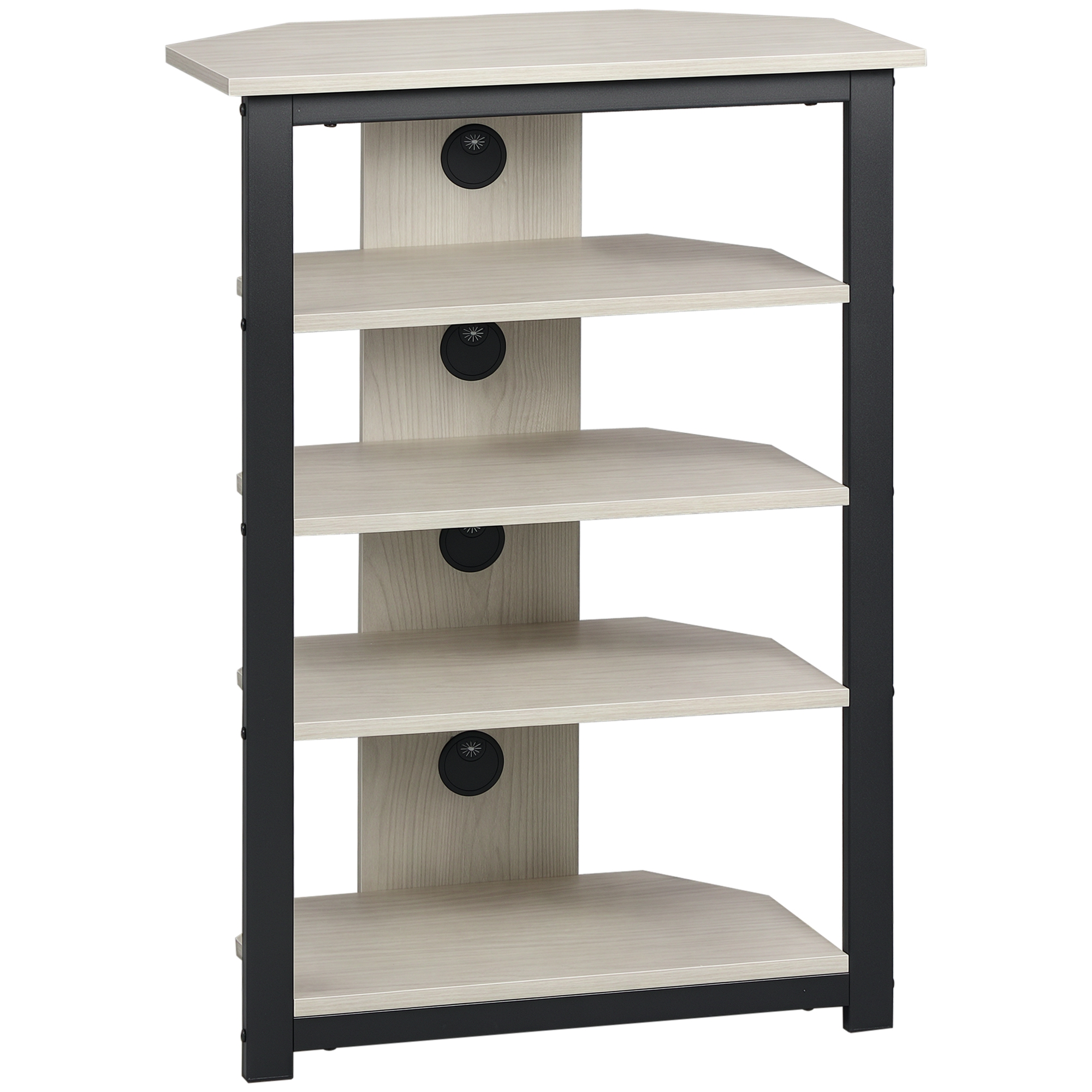 HOMCOM Small Corner TV Stand Shelf for Up to 29 Inches, Home