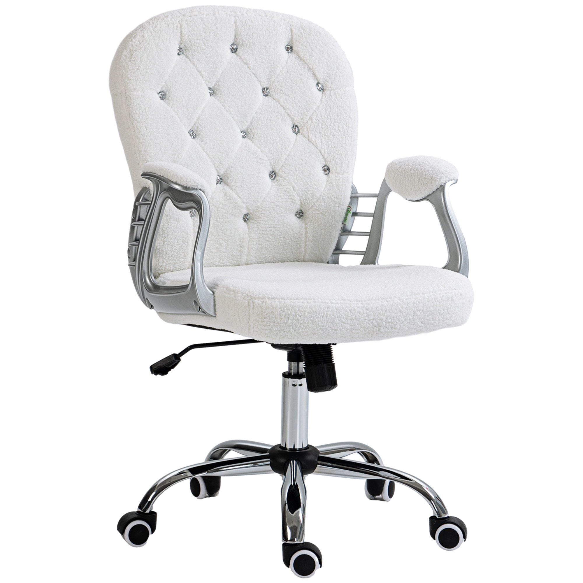 Vinsetto Button Tufted Desk Chair, Home Office Chair with