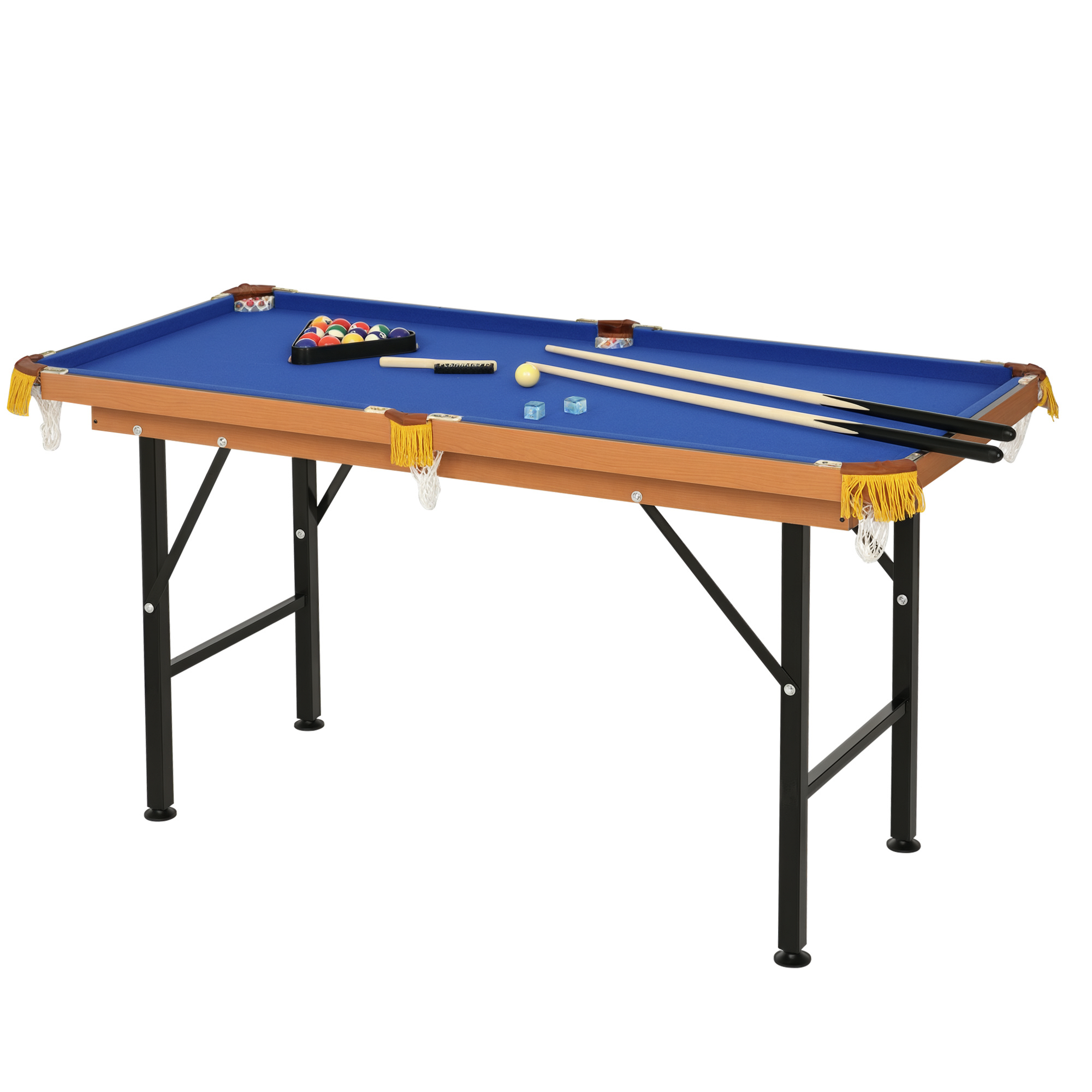 Soozier Portable Folding Billiards Table Game Pool Table for