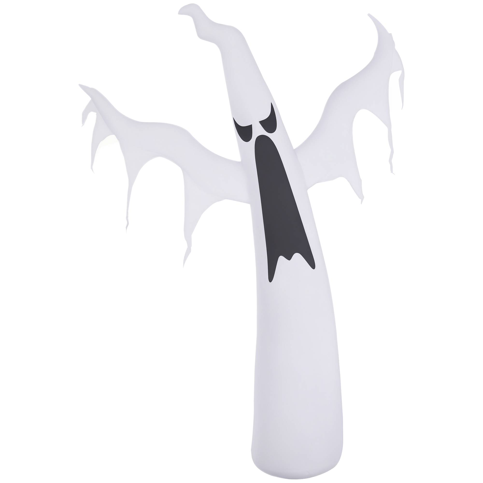 HOMCOM 6ft Tall Halloween Inflatables White Ghost Light Up Yard Decoration with LED Light and Fan, Halloween Halloween Blow Ups