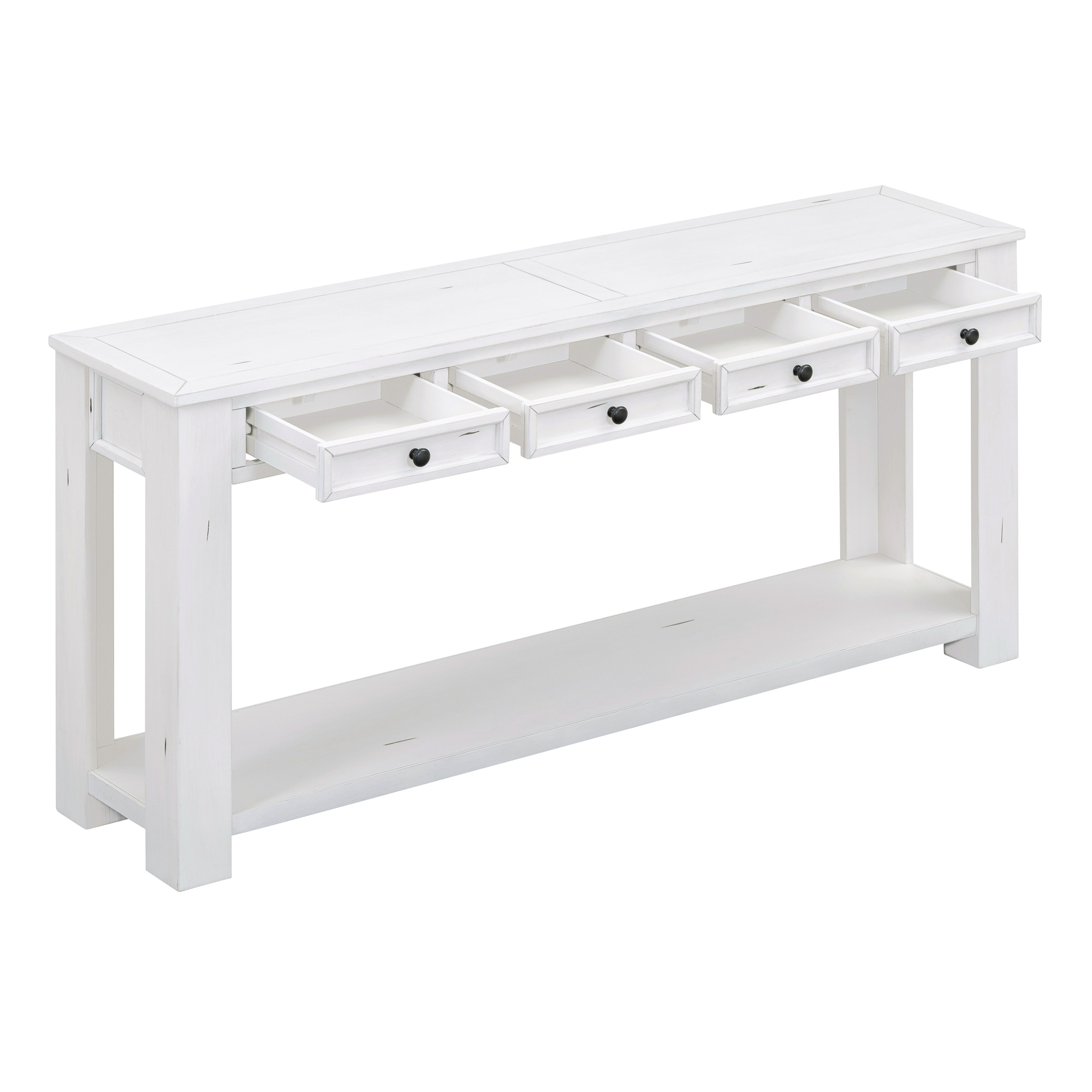 IDÉE AO TABLE Universel 48W Table Desk with Square Metal Legs | Bestar
