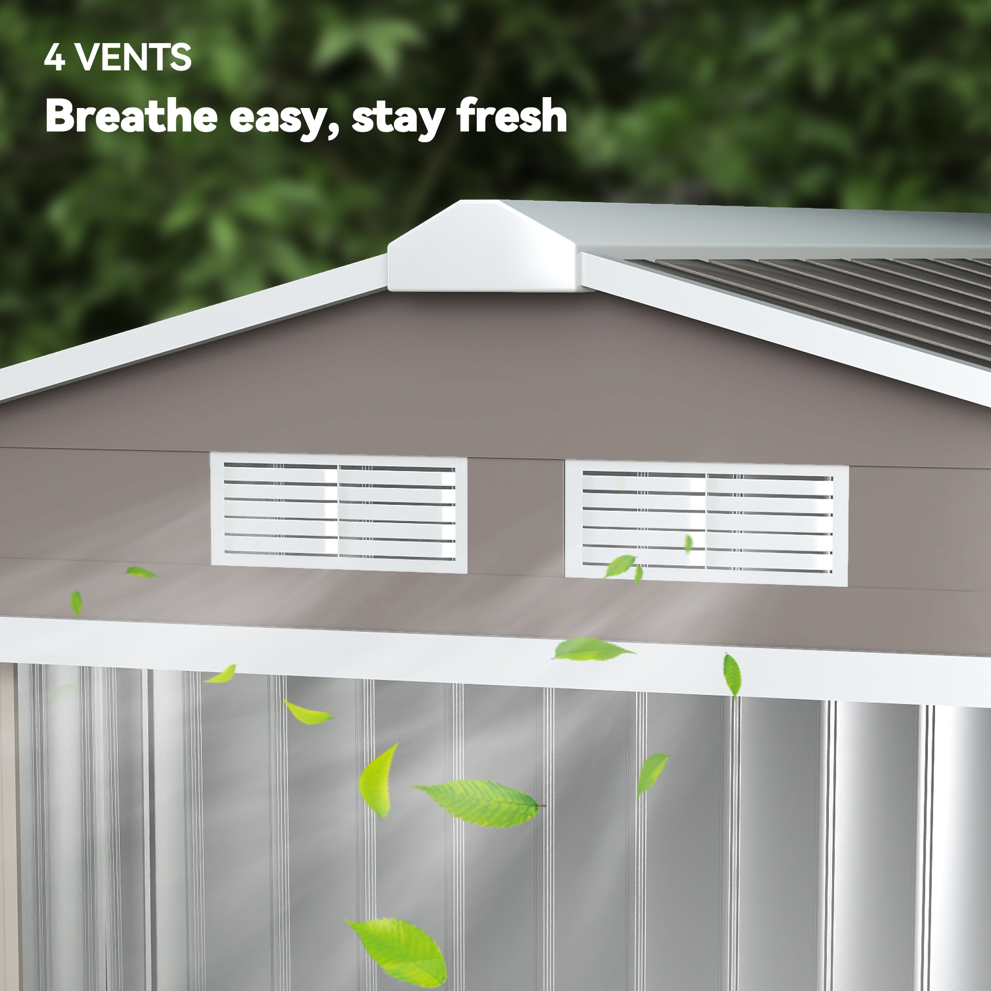 Outsunny 7' x 4' x 6' Outdoor Metal Garden Storage Shed