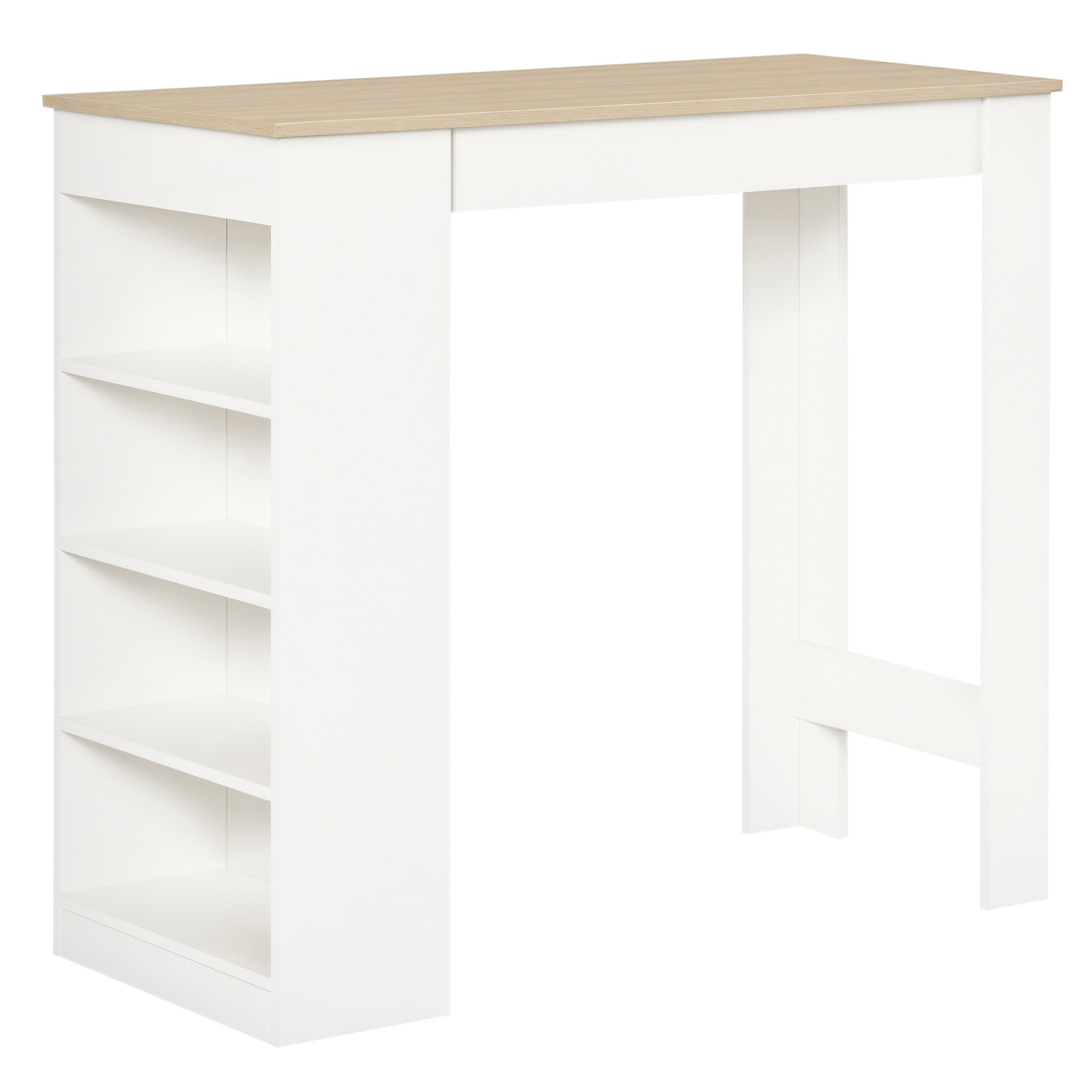 Bar Table オーク KKTONER Round Bar Table 23.6-Inch Top for Cocktail Bar Pub