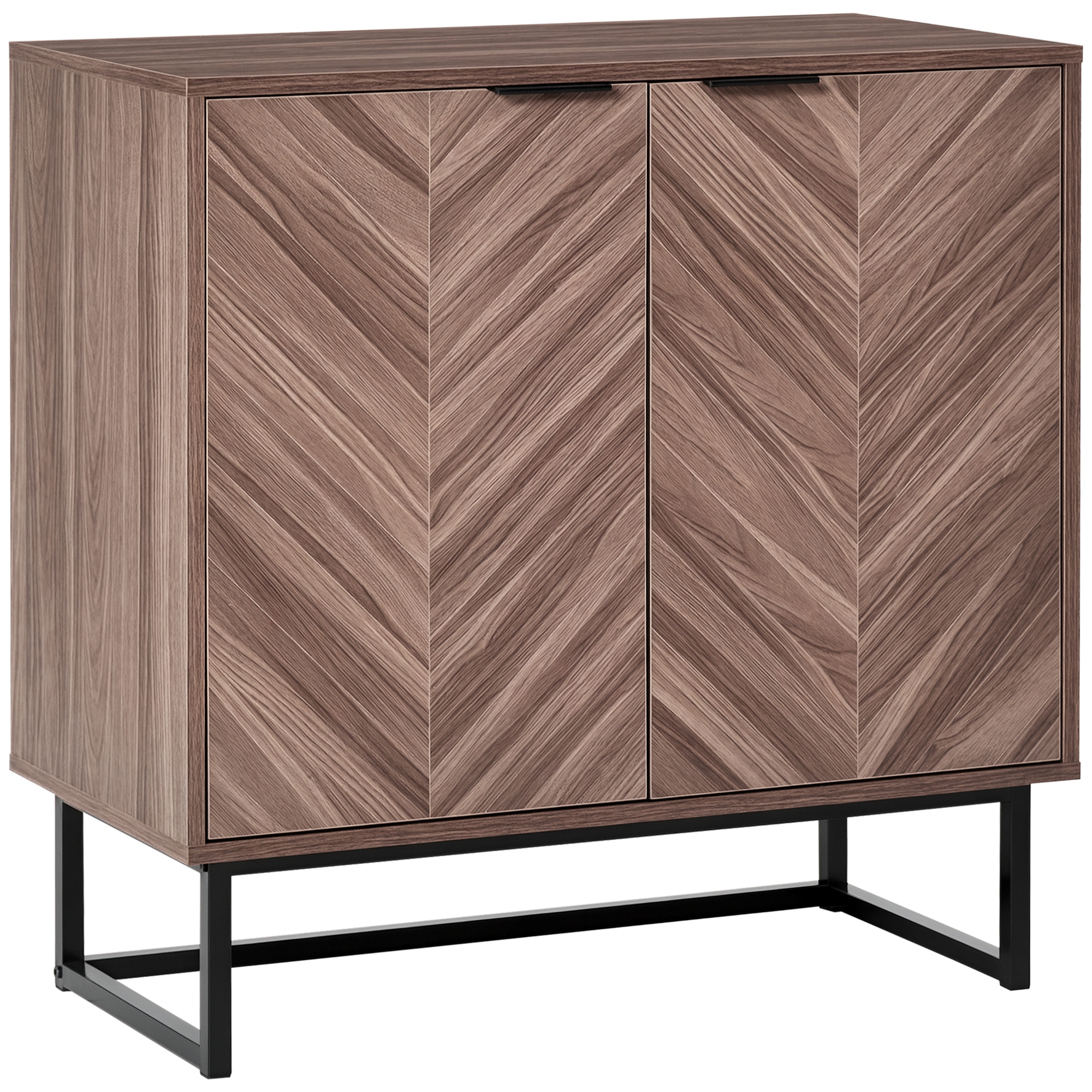 HOMCOM 2-Door Storage Cabinet with Adjustable Shelf and
